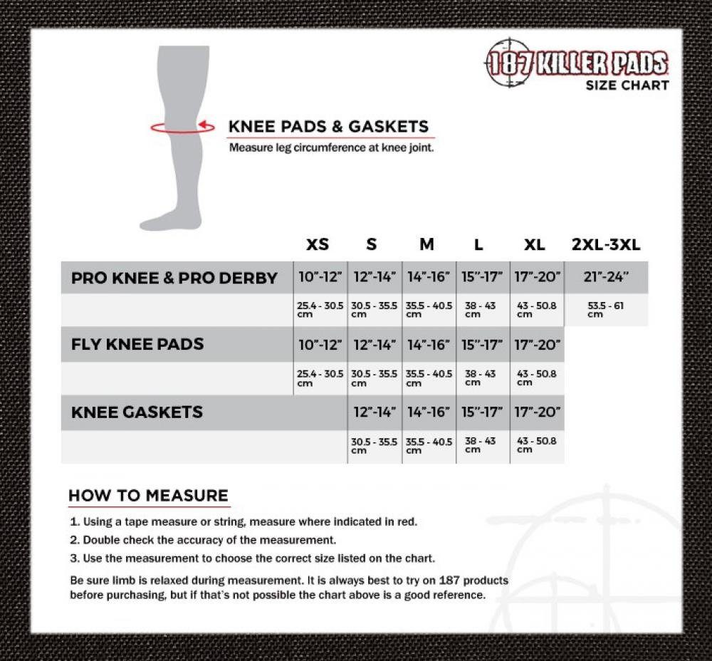 Protektoren-Set 187 Killer Pads Fly Knieschoner schwarz