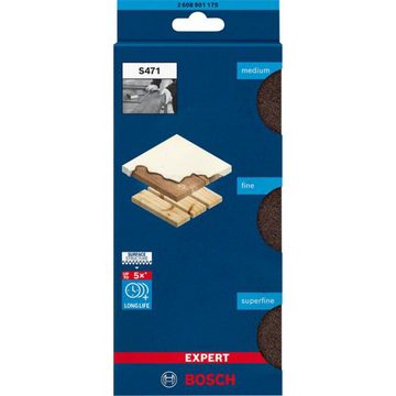 BOSCH Schleifscheibe EXPERT S471 Standard Schleifblock-Set, 3-teilig