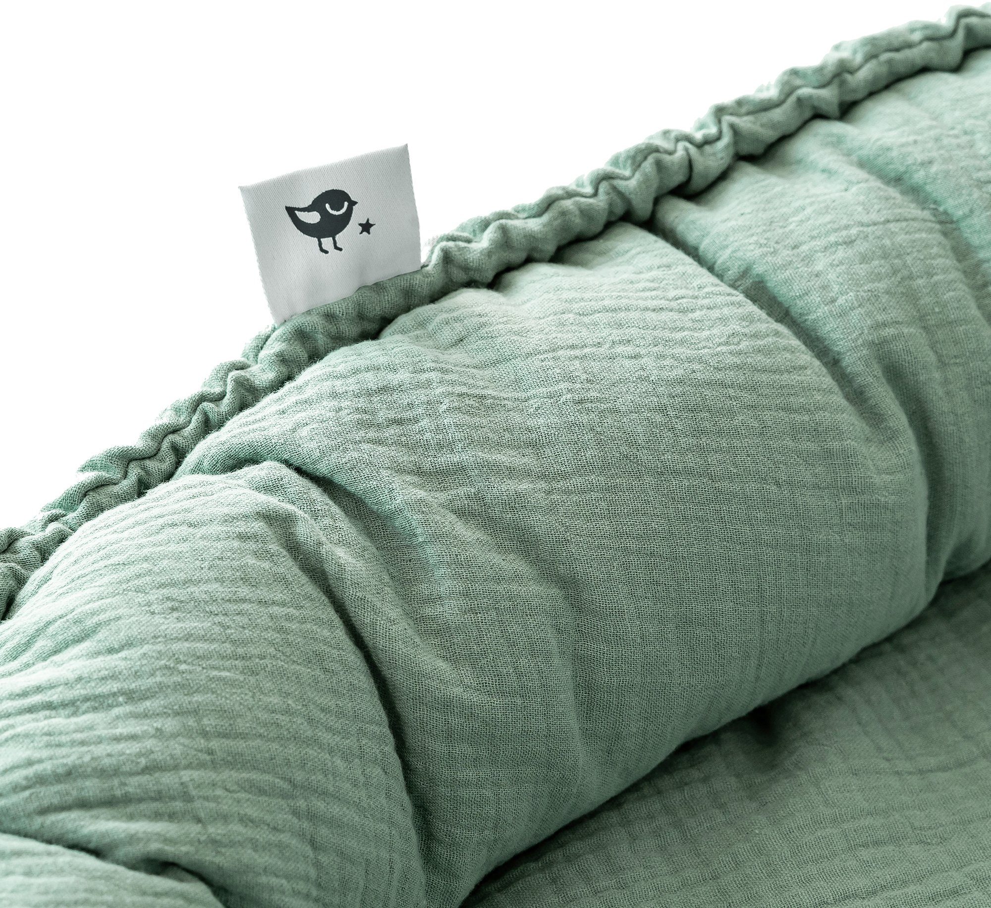 Julius Zöllner Kuschelnest NIDO, Musselin grün, Made in Germany