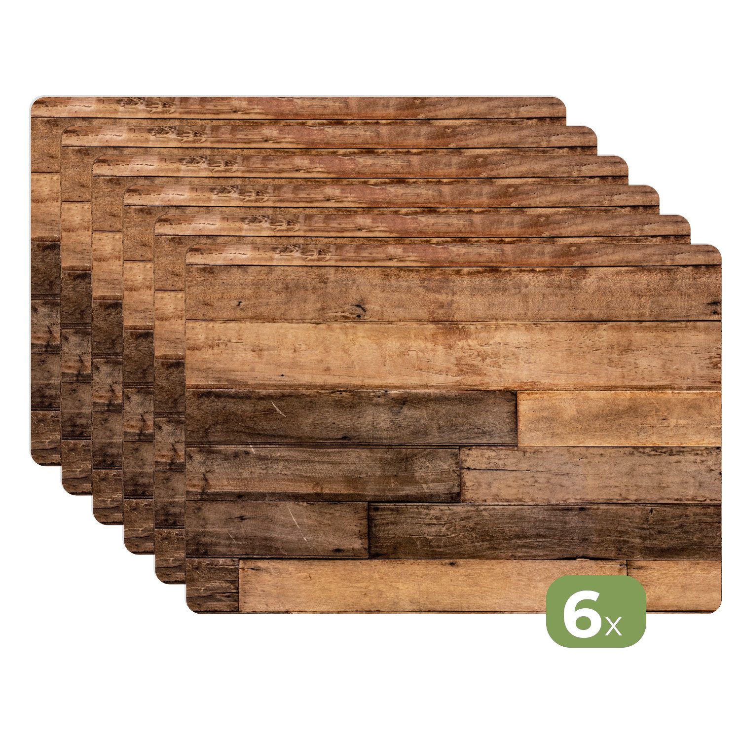 Platzset Holzstruktur aus unterschiedlich gefärbten und verwitterten Brettern