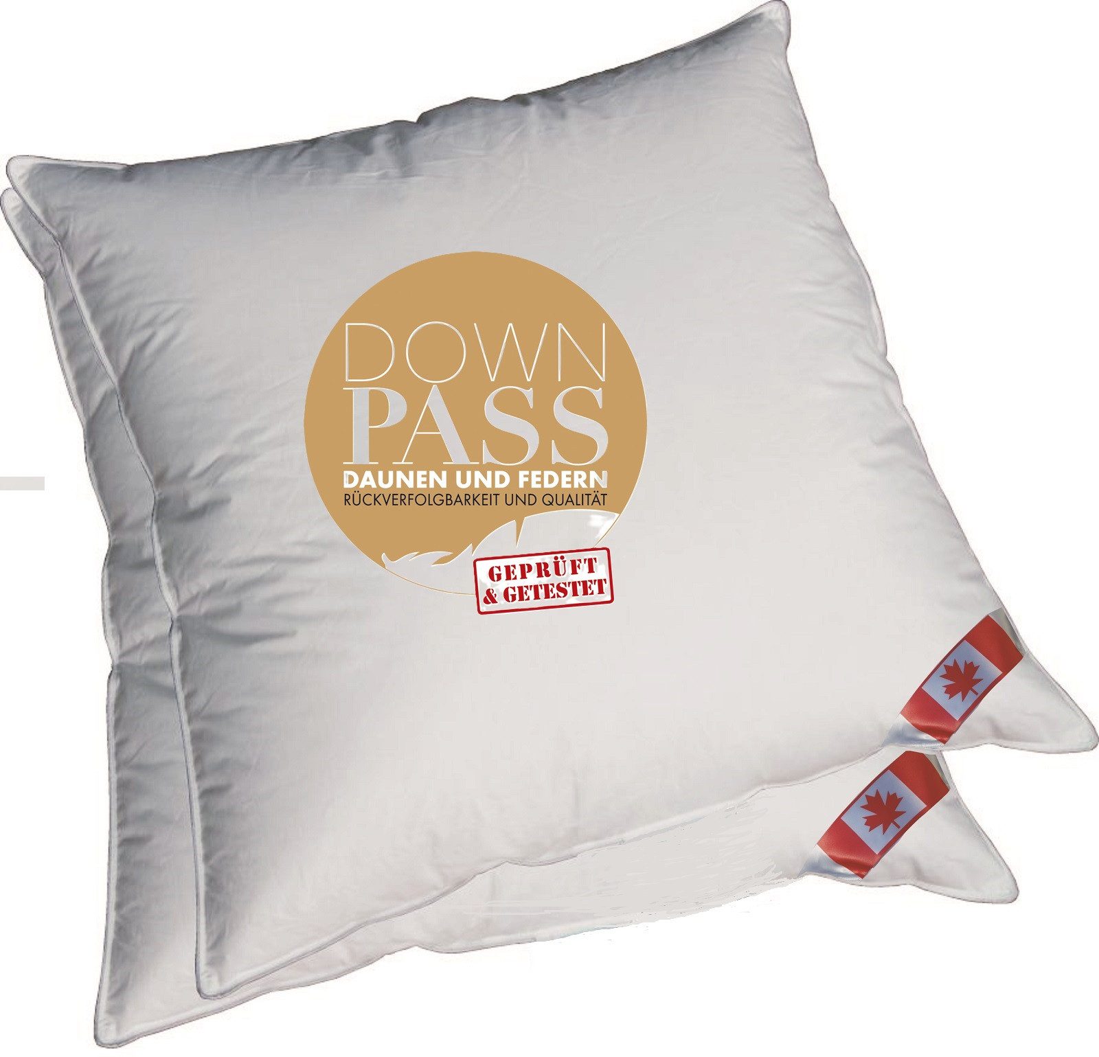 KÜNSEMÜLLER Kopfkissen Angebot 2 Kopfkissen 3-Kammer 80x80 cm Xclusive, Sei günstig online kaufen