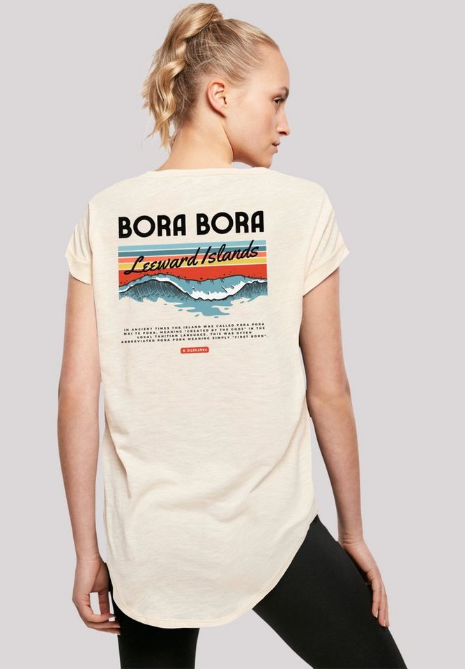 F4NT4STIC T-Shirt Bora Bora Leewards Island Print, Sehr weicher  Baumwollstoff mit hohem Tragekomfort