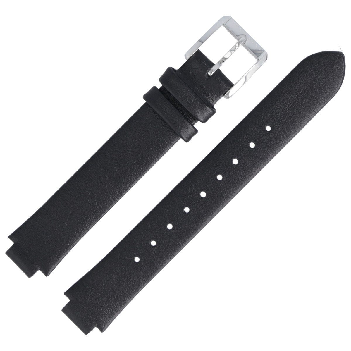 BOSS Uhrenarmband 10mm Leder Schwarz 659302724 günstig online kaufen