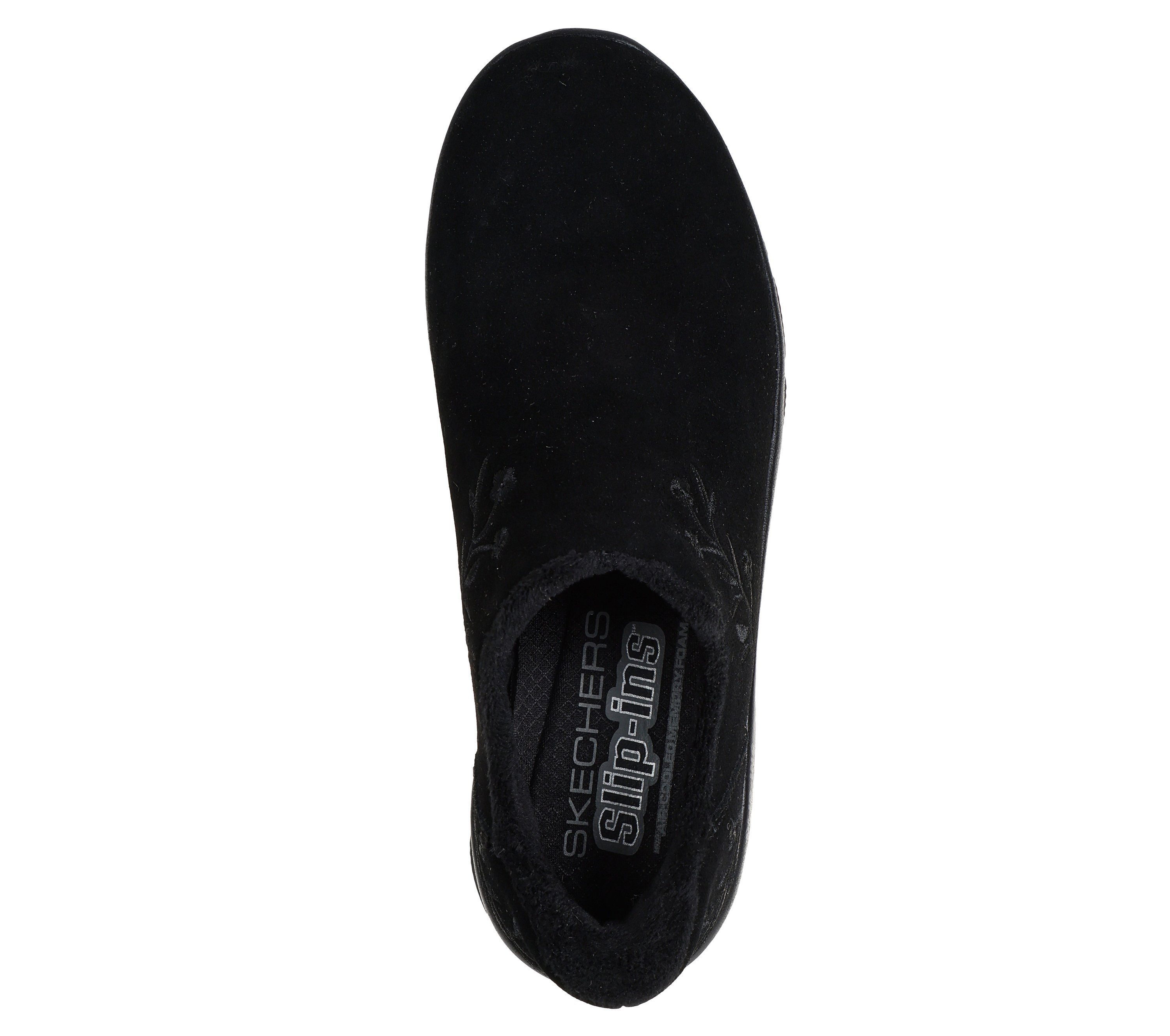 Skechers EASY GOING-FLORAL MOMENT Slip-On Sneaker Schlupfschuh, Halbschuh, Freizeitschuh mit Blumenmotiv seitlich – Bild 2 von 4