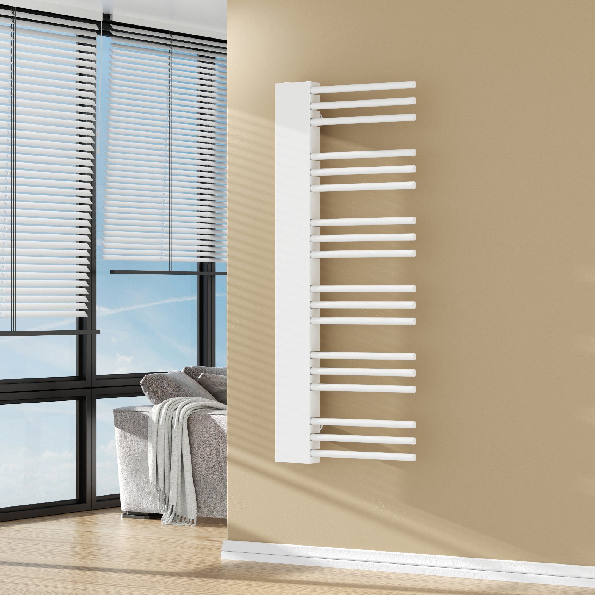 neu.haus Badheizkörper, »Kviteseid« Stahl 120 x 50 cm Weiß