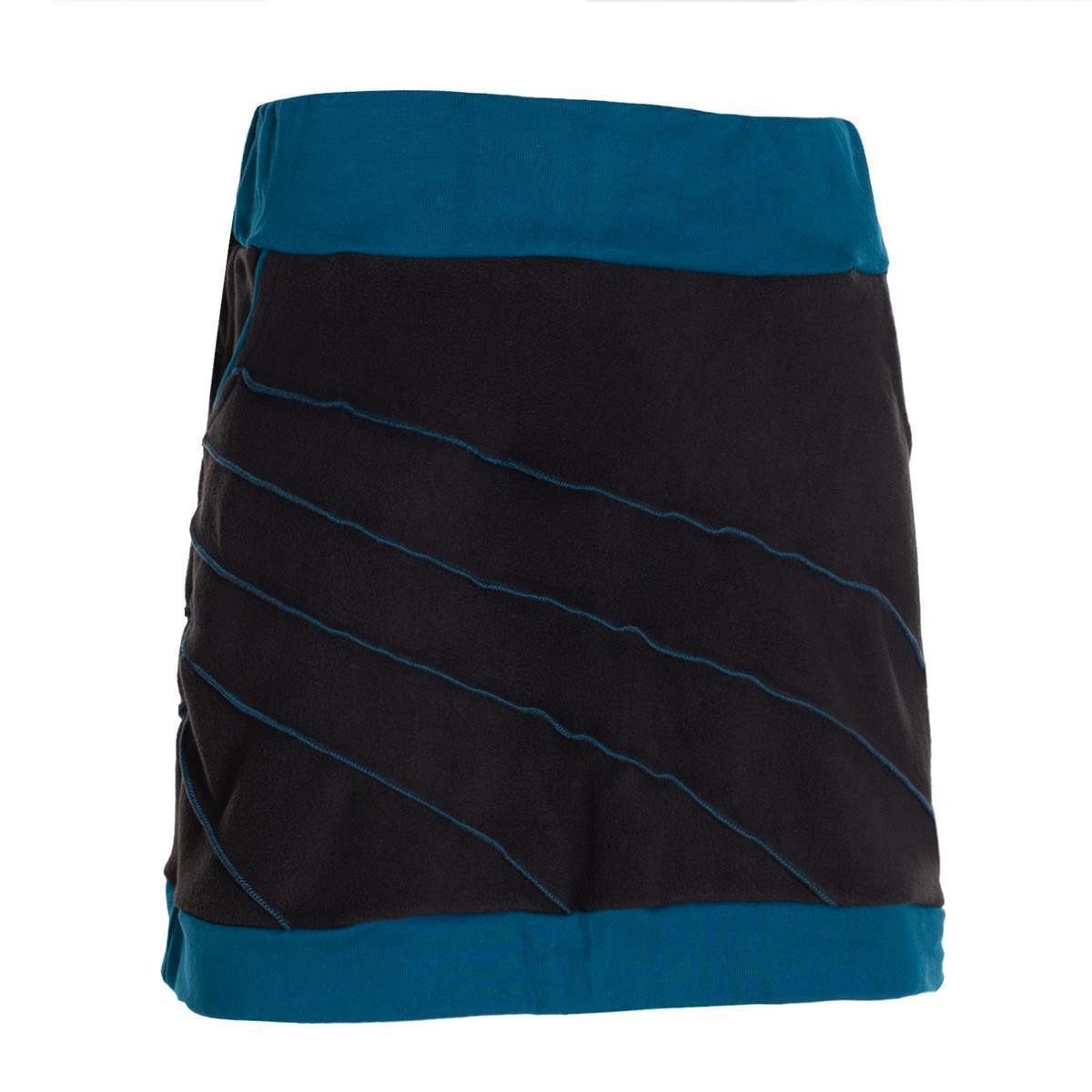 Vishes Minirock Thermorock warmer Damen Winterrock kurz Minirock aus ECO-Fleece Hippie, Goa, Retro Style