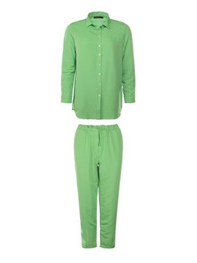 Freshlions Hemd & Hose Leinen Hose und Shirt Set grün M Ohne