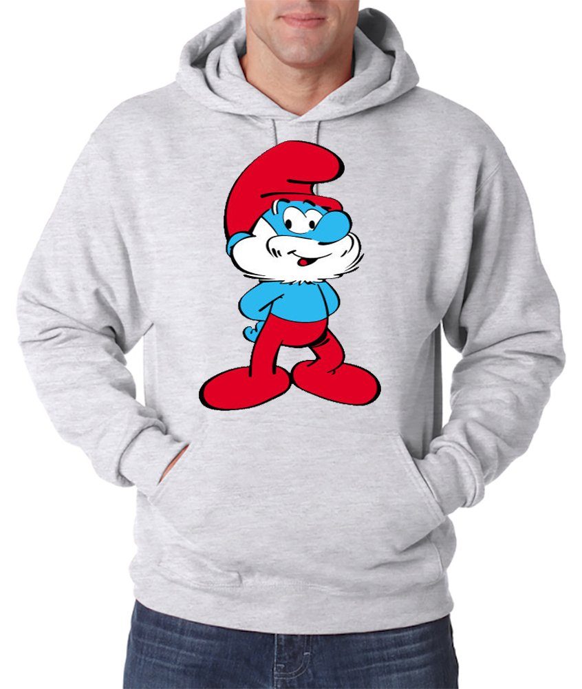 Youth Designz Kapuzenpullover Papa Schlumpf Herren Hoodie Pullover mit lustigem Cartoon Print