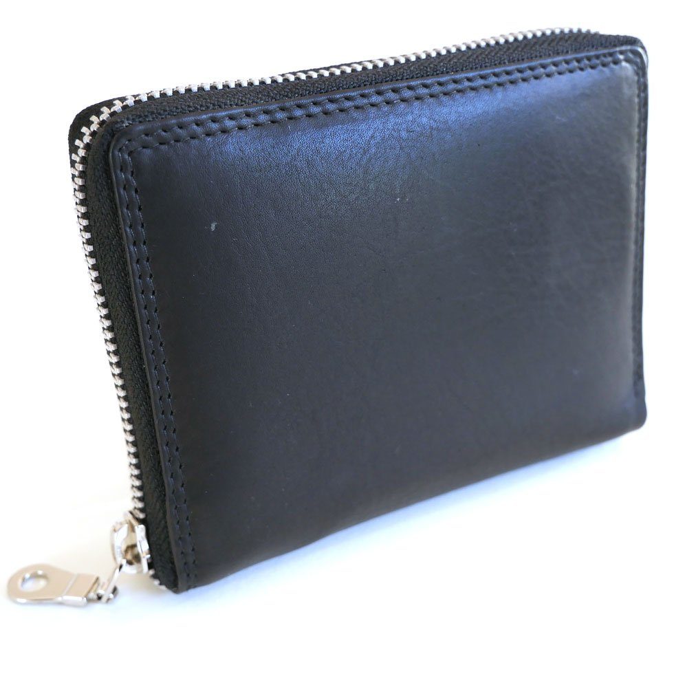 JOCKEY CLUB Geldbörse DOUBLE SAFE, hochkant, 3 seitiger Metallreißverschluss außen