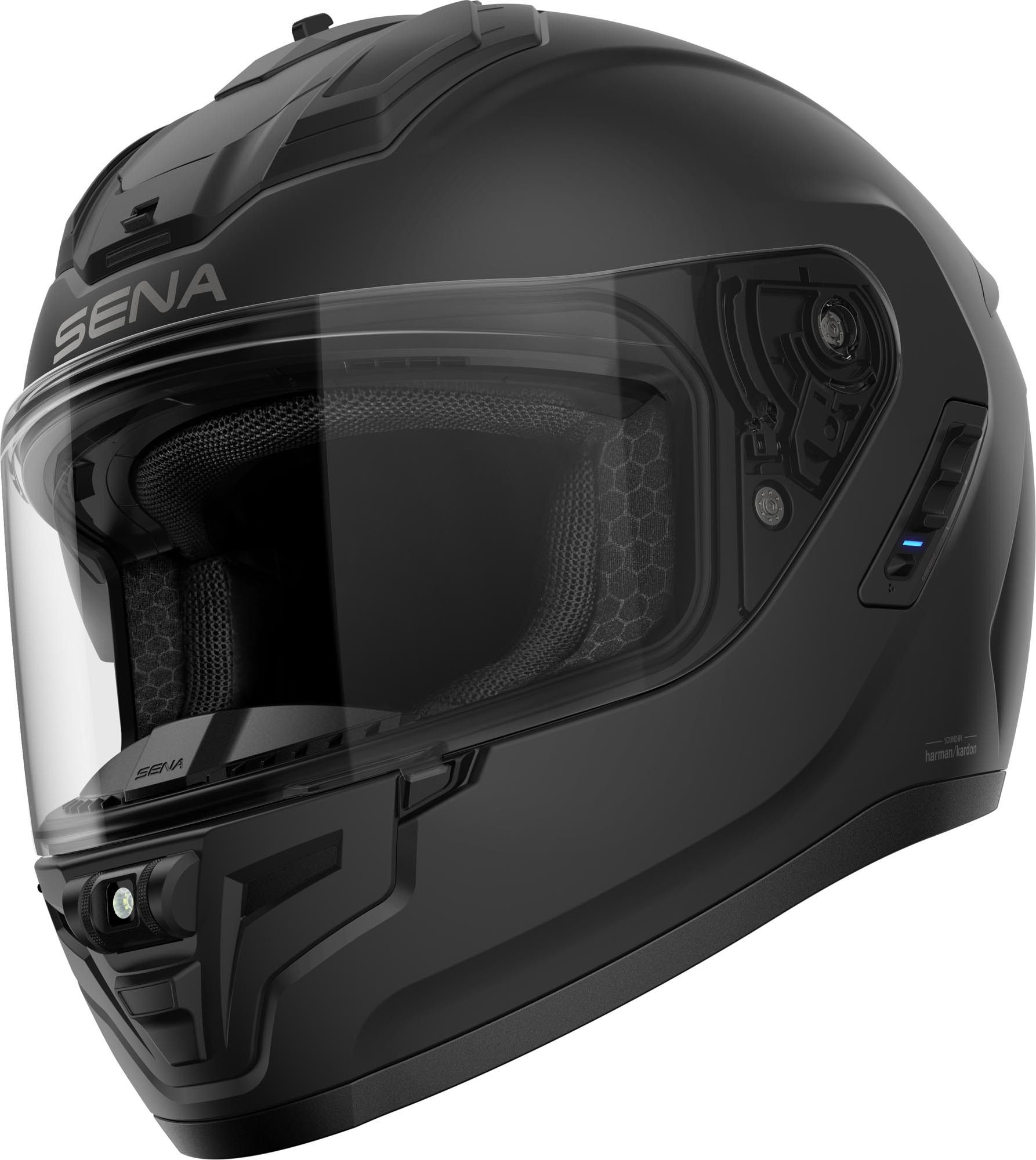 Sena Motorradhelm Phantom Bluetooth Helm, integriertes Kommunikationssystem,vorbereitet für Pinlockscheibe