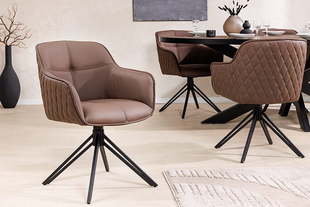 riess-ambiente Polsterstuhl EUPHORIA braun / schwarz günstig online kaufen
