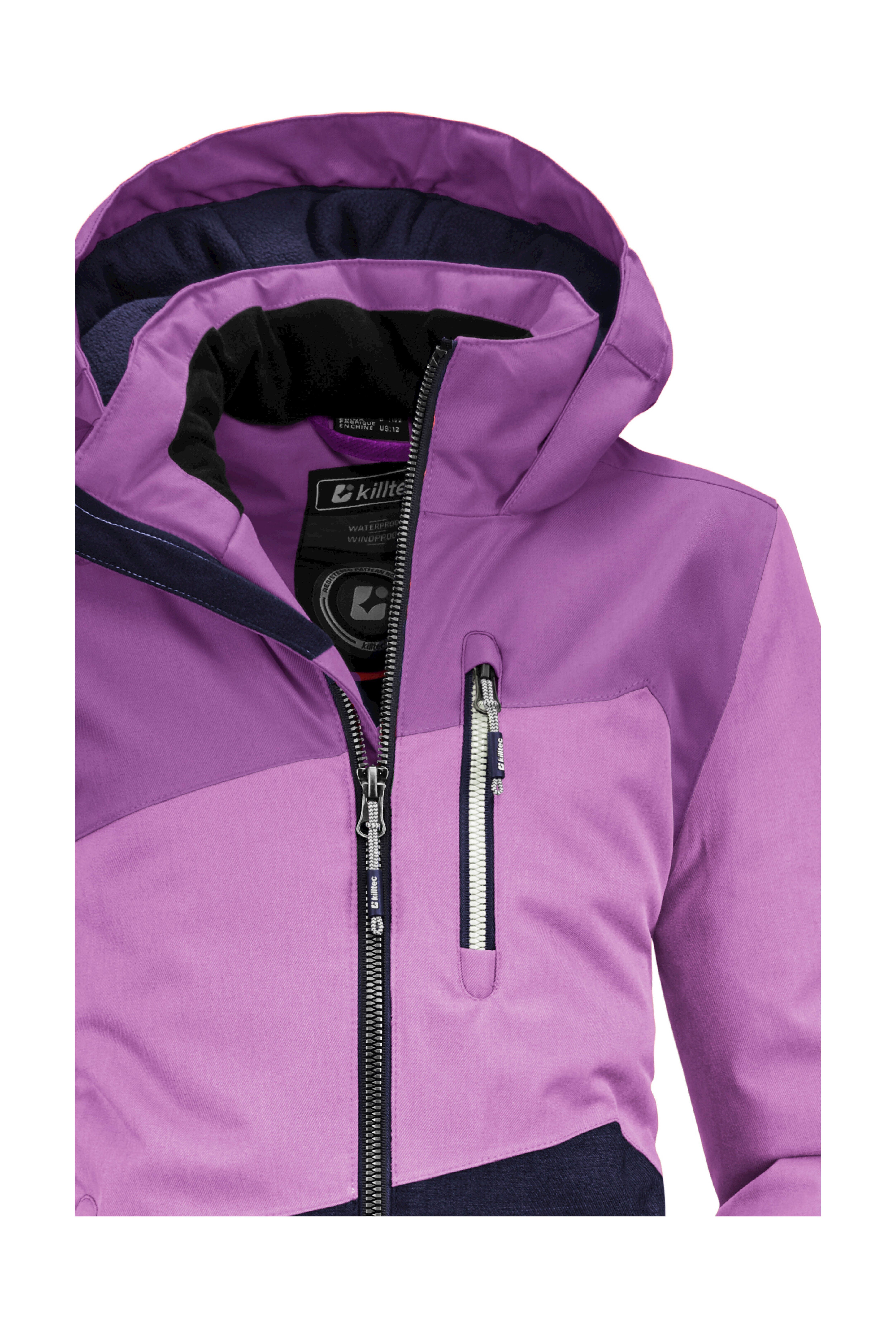 Killtec Outdoorjacke Lynge GRLS JCKT B Wasserdichte Winterjacke mit Kapuze, Fleece, verstellbaren Ärmeln