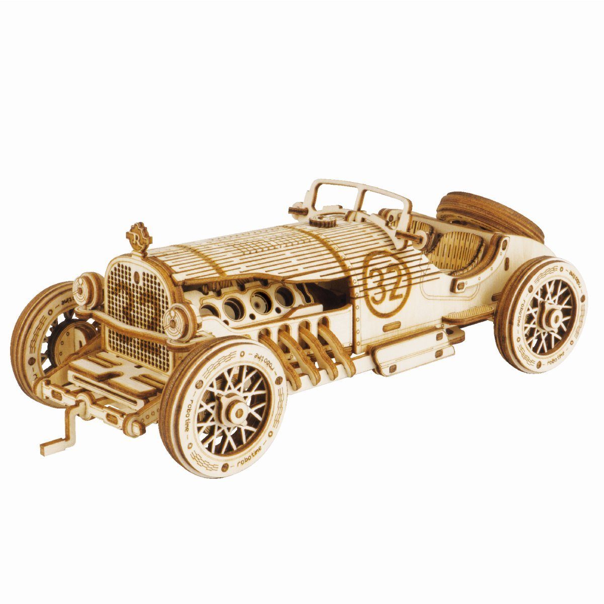 MC401 3D-Holzpuzzle 220 ROKR Robotime Modellbausatz Teile Grand-Prix-Auto