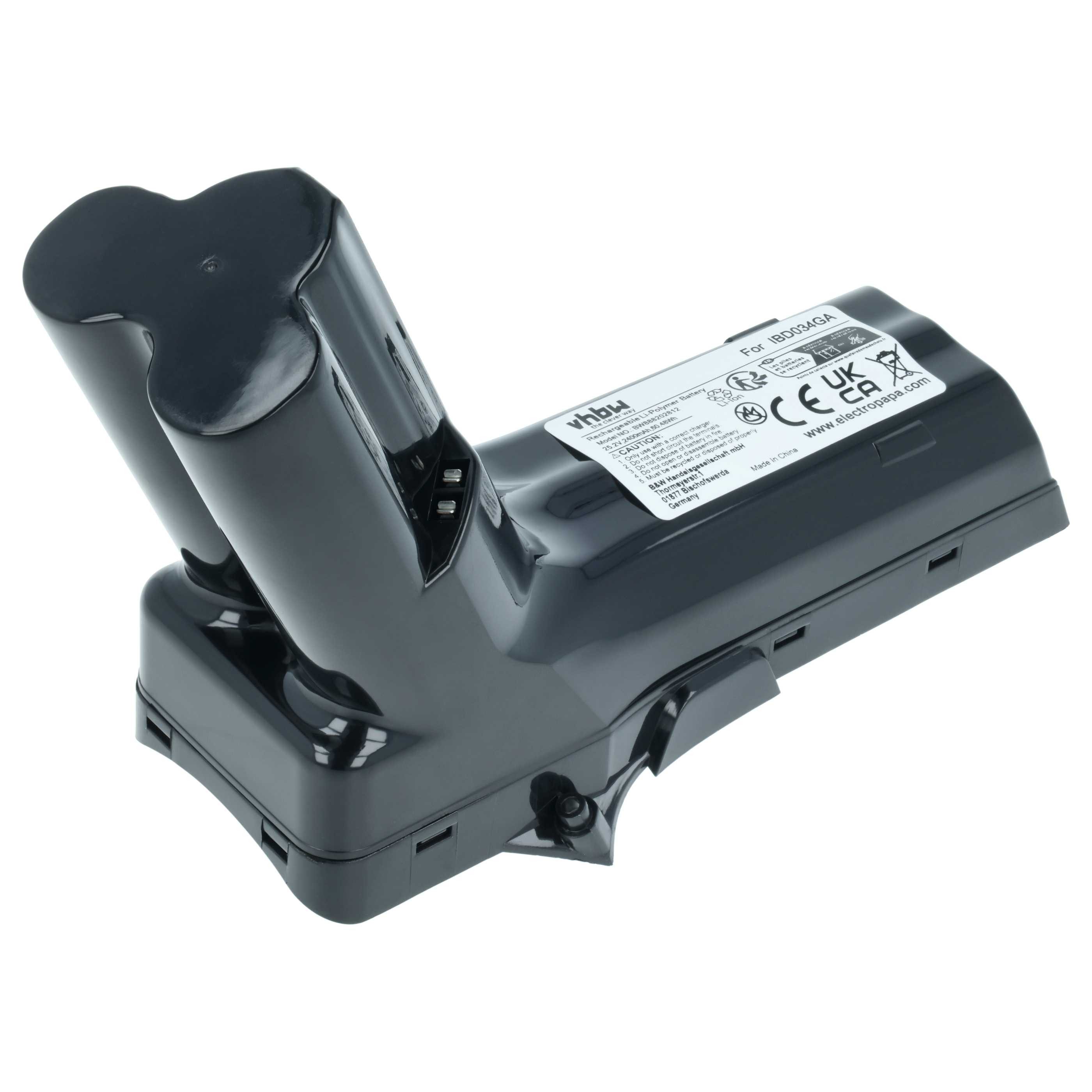 vhbw passend für Philips SpeedPro Max Aqua Plus XC8347/01, XC8349/01 Staubs Staubsauger-Akku Akku Li-Ion 2400 mAh (25,2 V, 1 St), Leistungsfähiger Austausch-Akku für Ihren Staubsauger