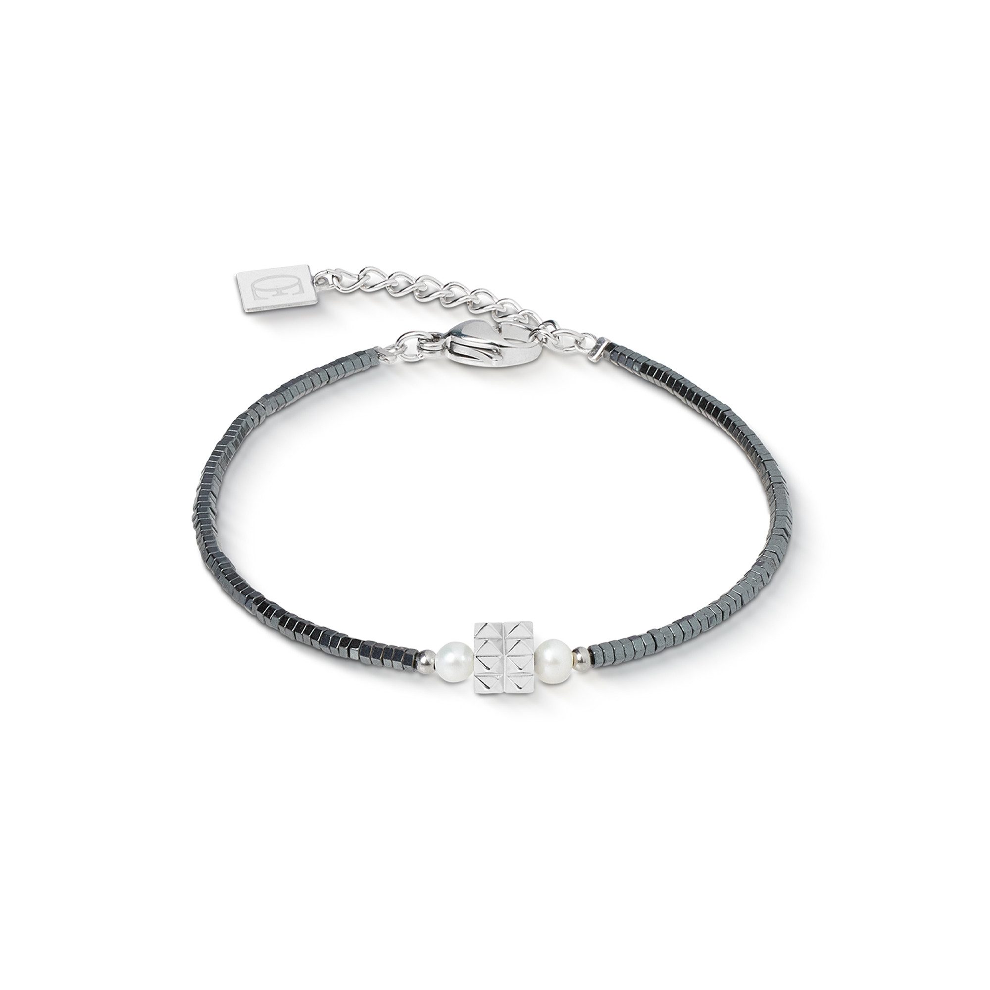 Armband Schmuck Edelstahl Edge & Grace Würfelkette