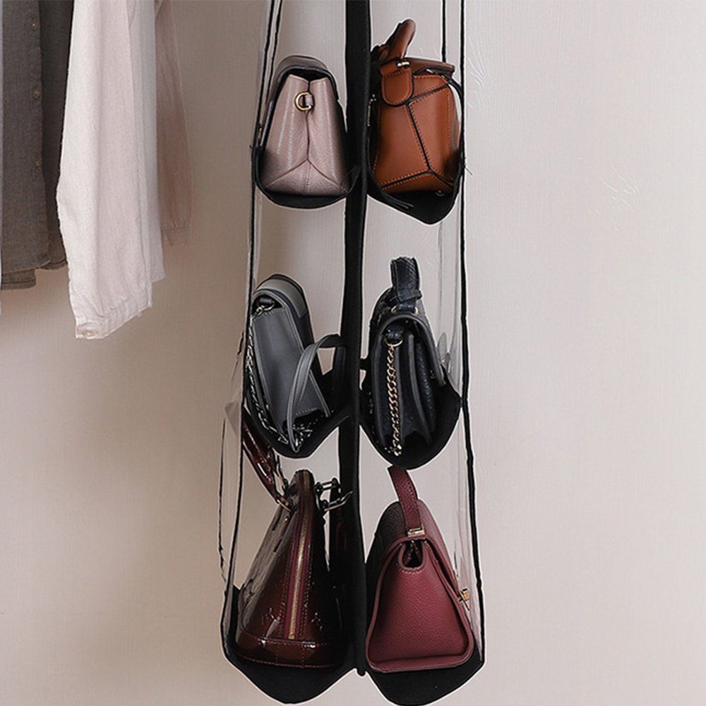 FELIXLEO Hängeregal Hängeregal Regal Taschen aufbewahrung 8Taschen Transparentes 2 Stück, 2-tlg.