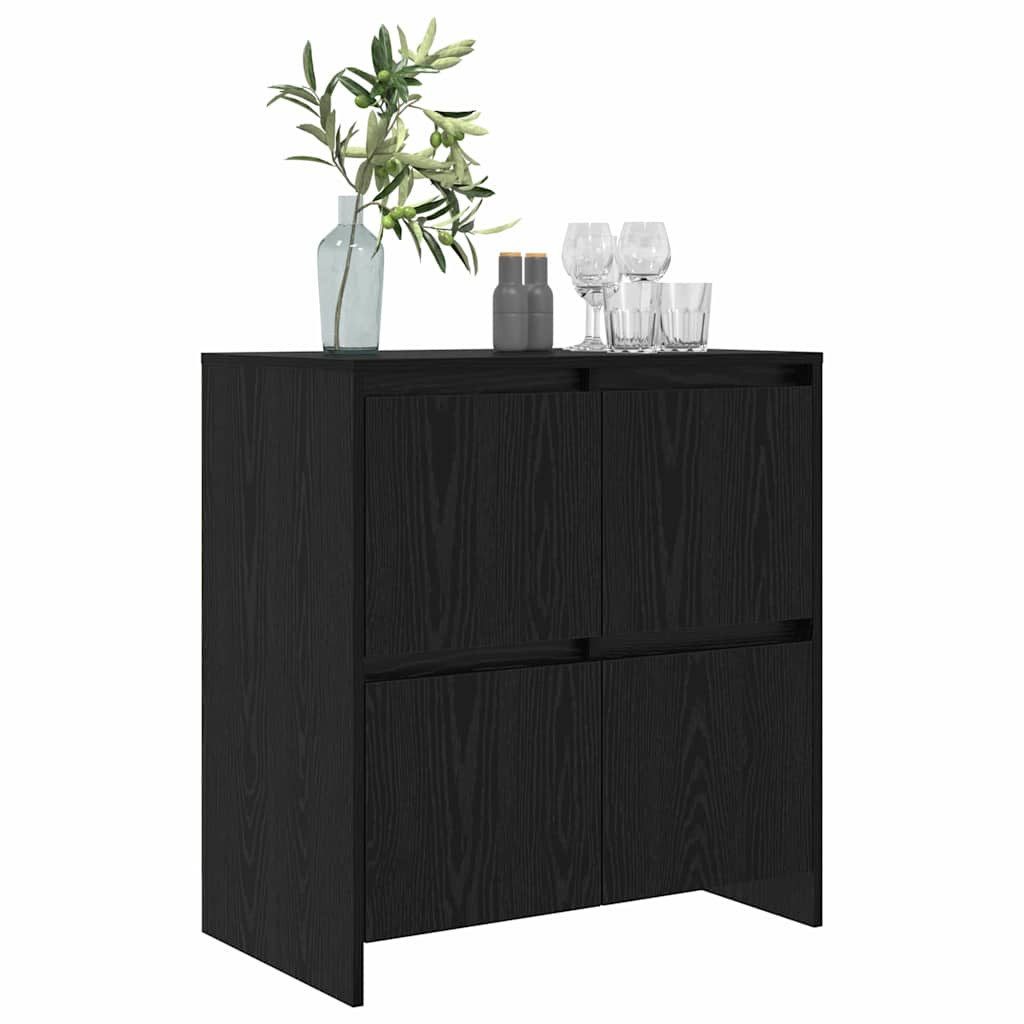 vidaXL Sideboard Sideboard Schwarz Eichen-Optik 70 günstig online kaufen
