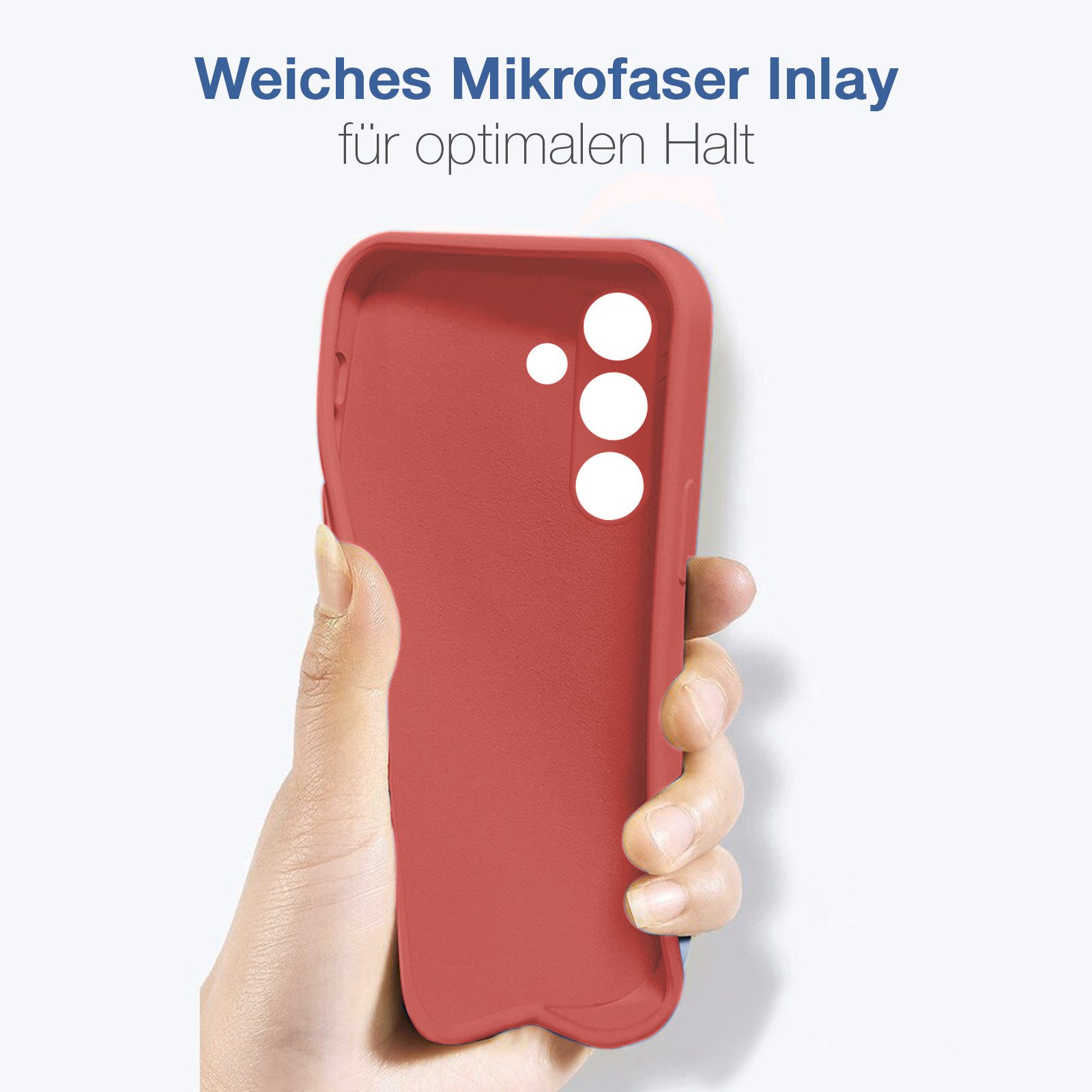 Tec-Expert Handyhülle SoftGrip Cover Hülle für Samsung Galaxy A54 5G, Handy Case Bumper integrierter Kameraschutz flexibel – Bild 2 von 5