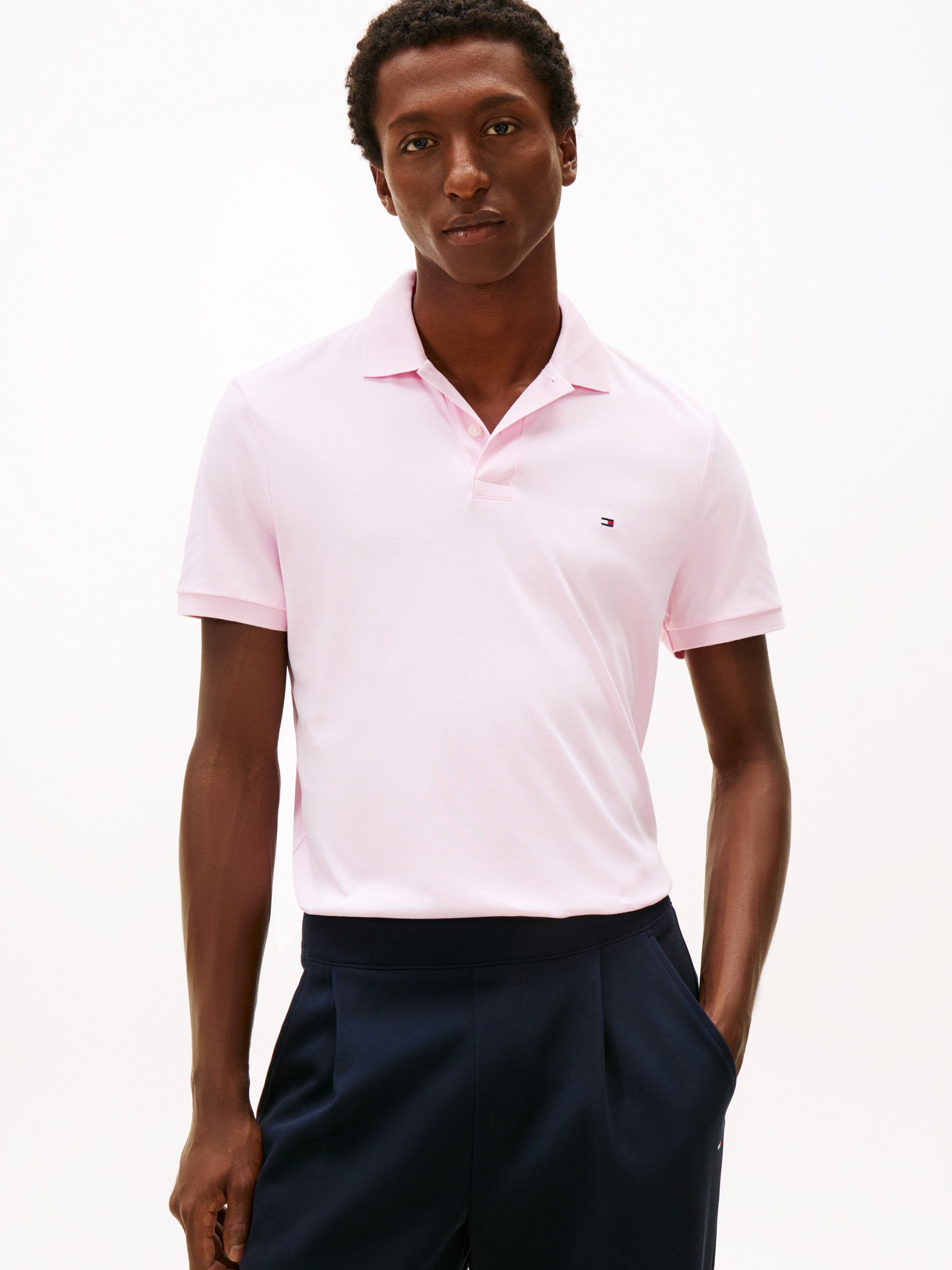 Tommy Hilfiger Poloshirt LIQUID COTTON REGULAR SEASONAL mit Logostickerei günstig online kaufen