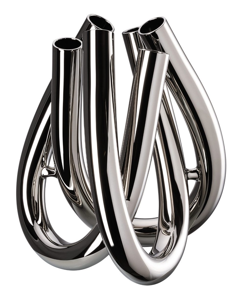 Rosenthal Dekovase Triu Silber Vase 22 cm (Vasen), Vasen