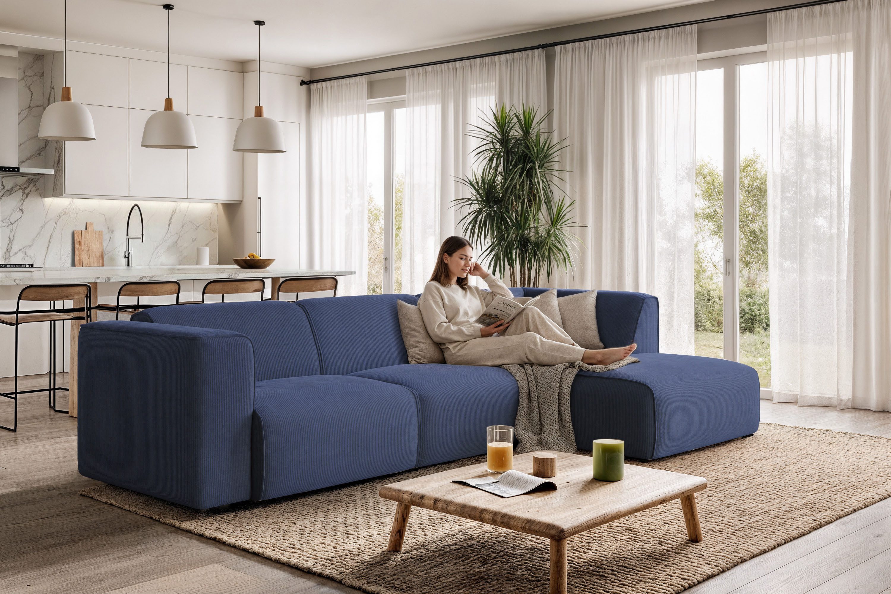 OTTO home Ecksofa Merid L-Form, B: 295 cm - OTTO. Verlässliche Qualität., jederzeit durch Module erweiterbar