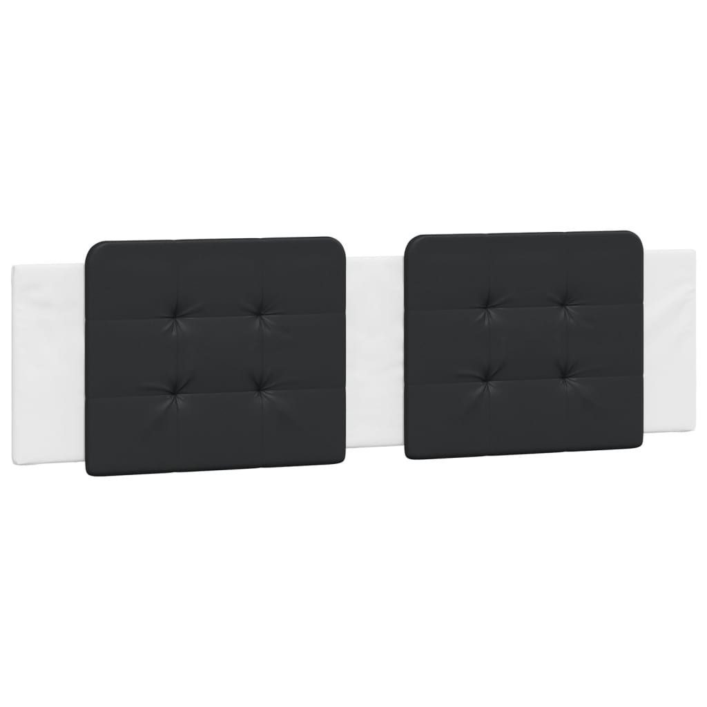 vidaXL Kopfteil, Bett Kopfteil-Kissen Schwarz und Weiß 180 cm Kunstleder