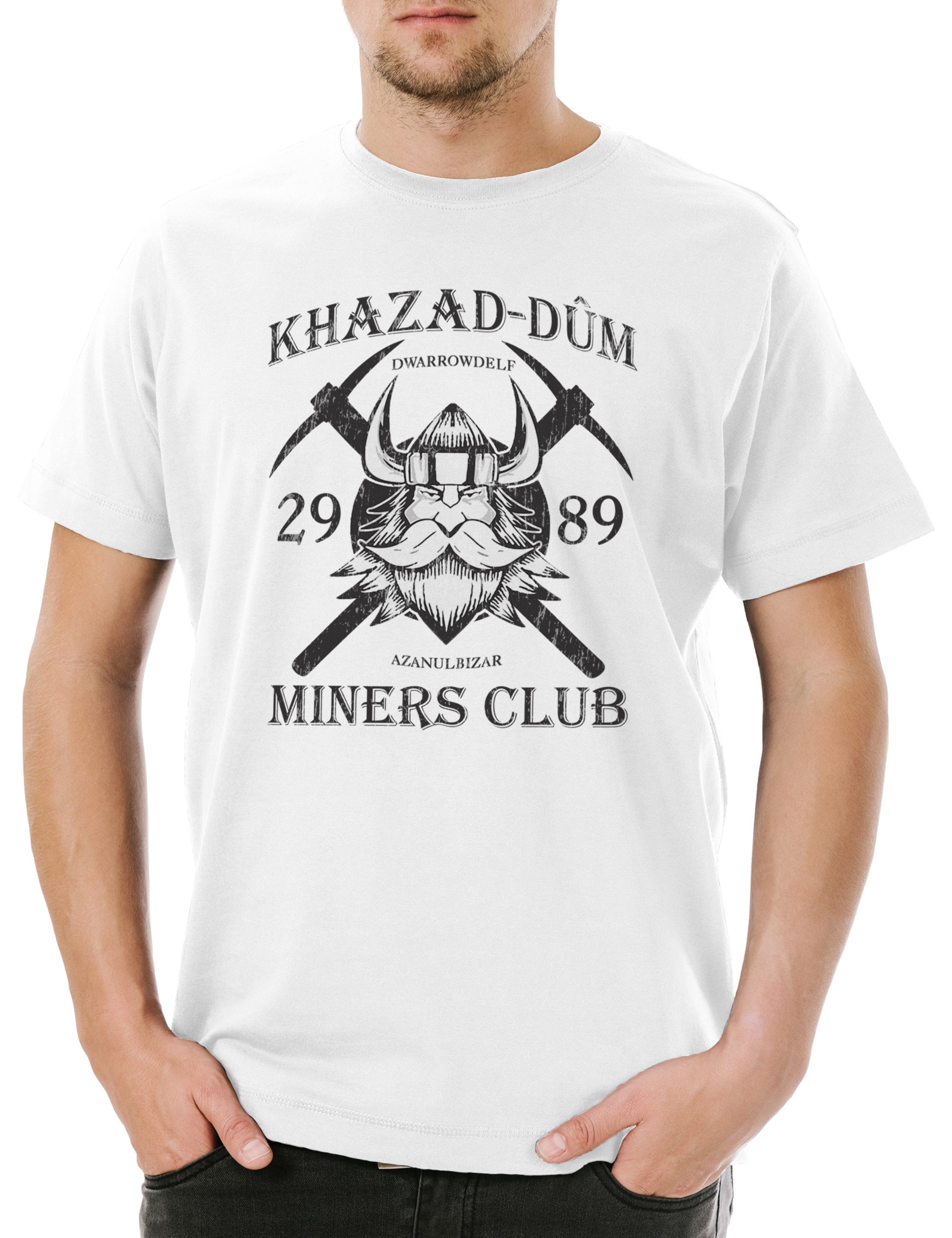 Print-Shirt Khazad-Dum Miners Club Herren T-Shirt Lord of Herr der the Rings Ringe