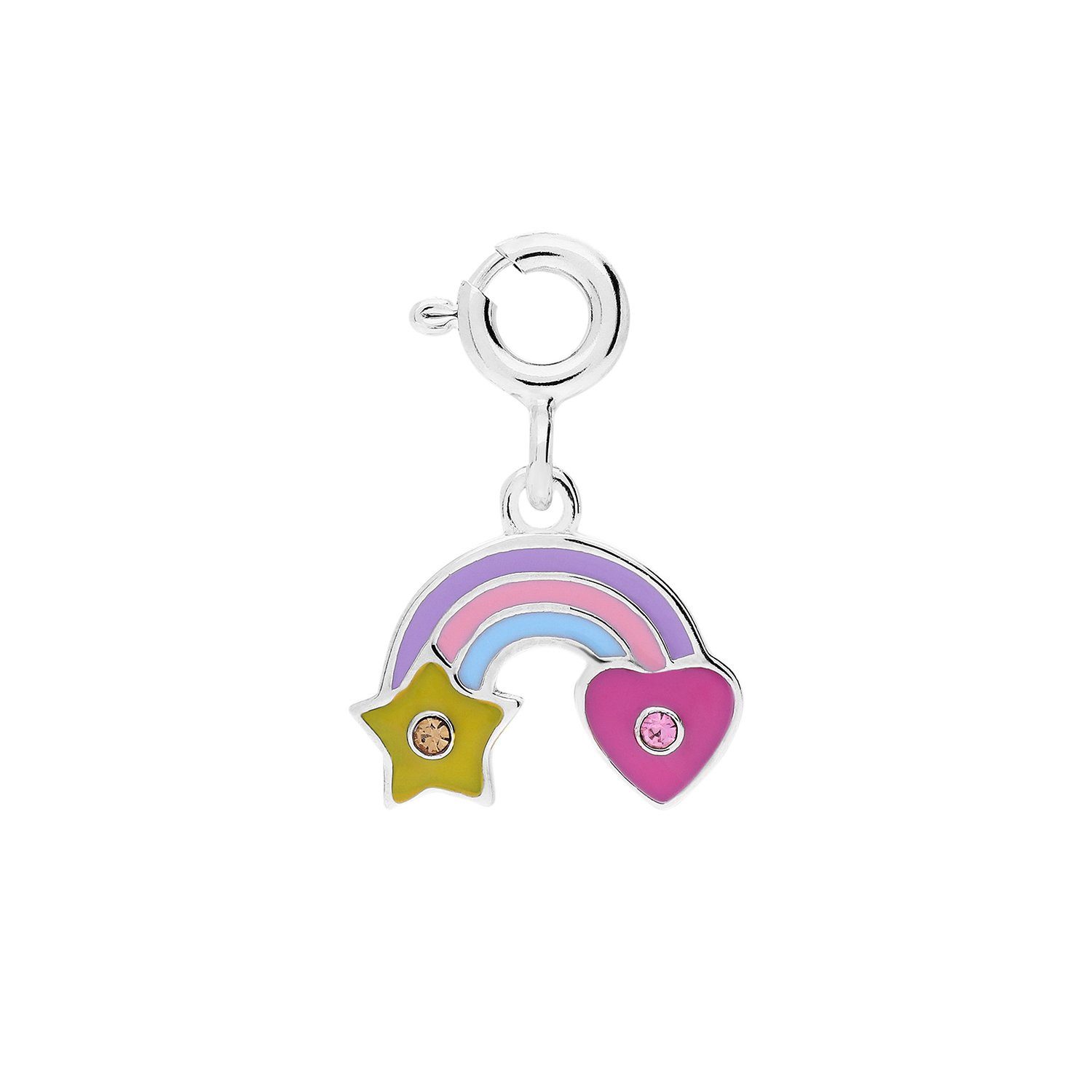 LUCARDI Kettenanhänger Anhänger - 925 Silber - Silber - Emaille - Kinder