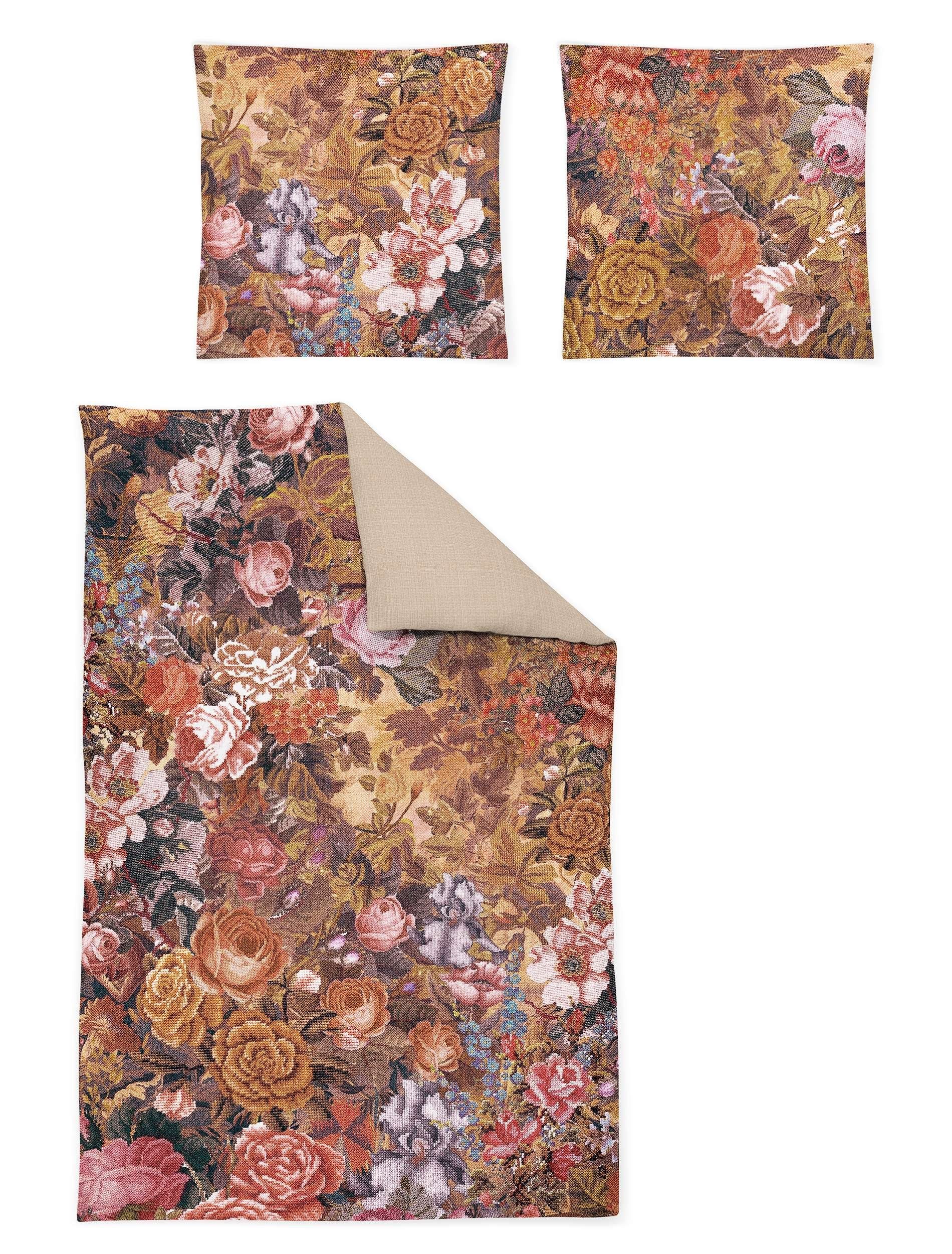 Irisette Bettwäsche Irisette Zobel Flausch Cotton Bettwäsche 135x200 Rosen günstig online kaufen