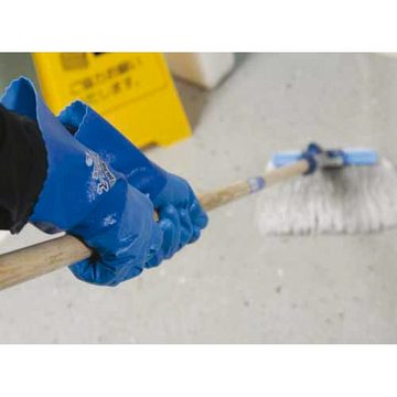 Showa Arbeitshandschuhe SHOWA TEMRES 281 Schutzhandschuh blau (Membran Beschichtung: PU) wasserdicht, schweißabsorbierend, latexfrei