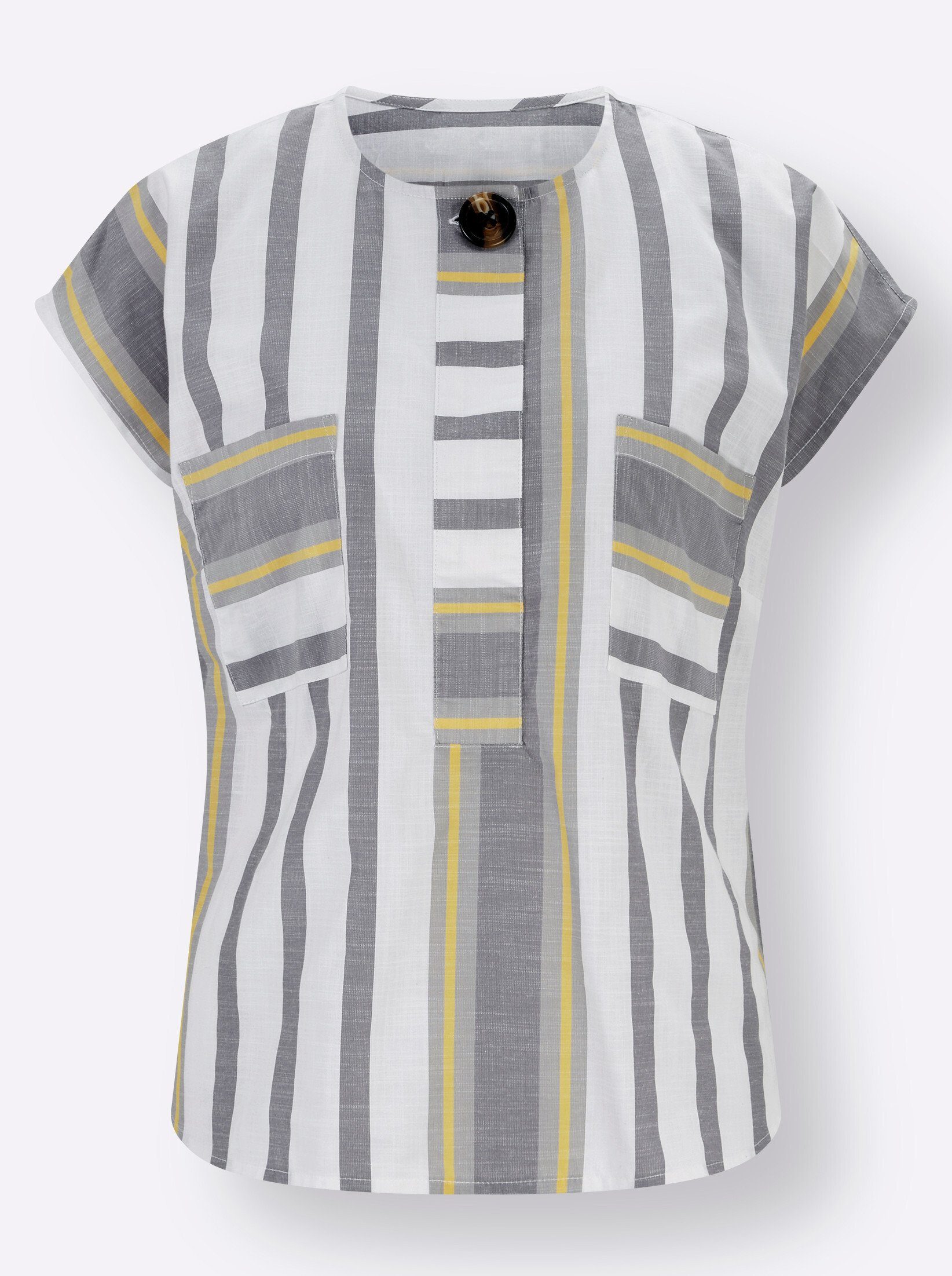 Klassische Bluse Kurzarmbluse