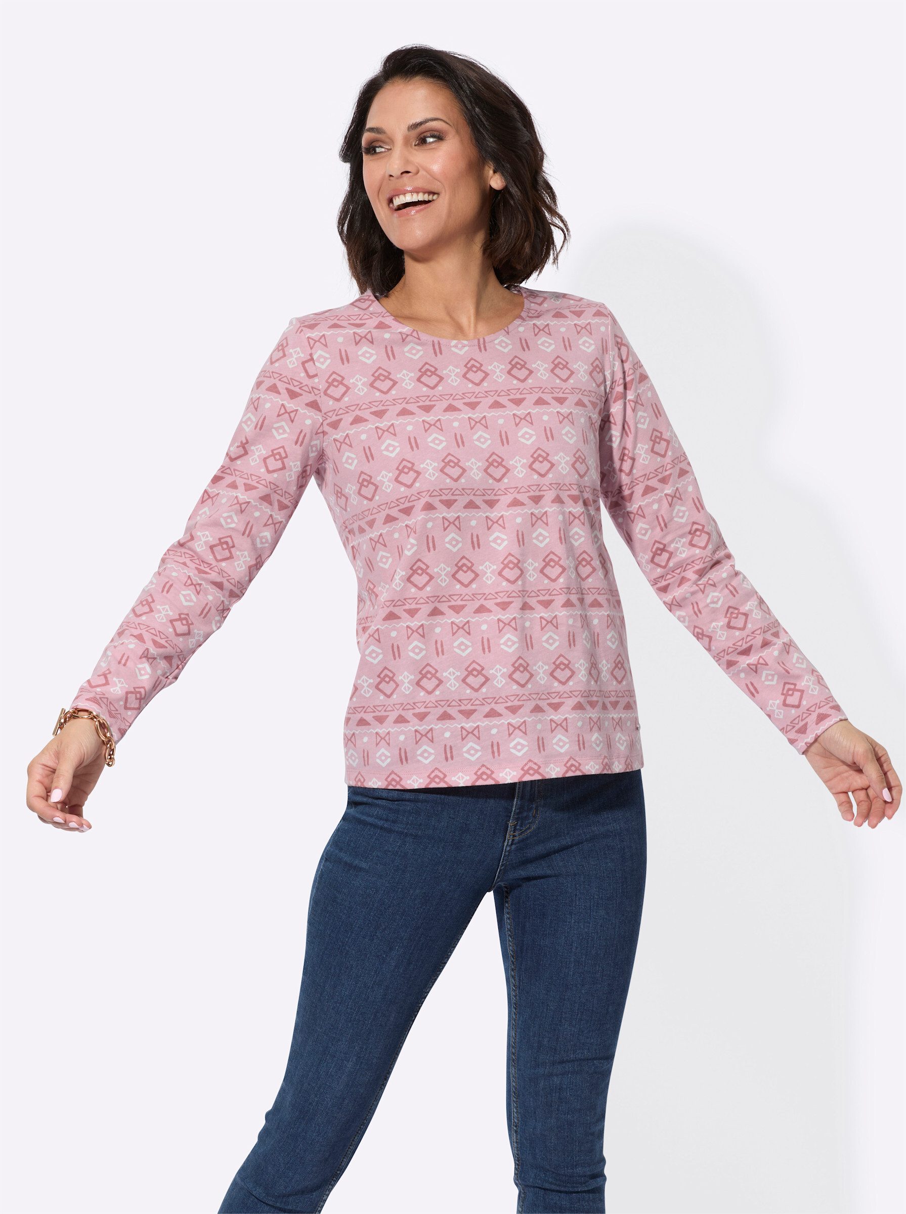 Casual Looks Langarmshirt "Shirt" 1 Stk. tlg. günstig online kaufen