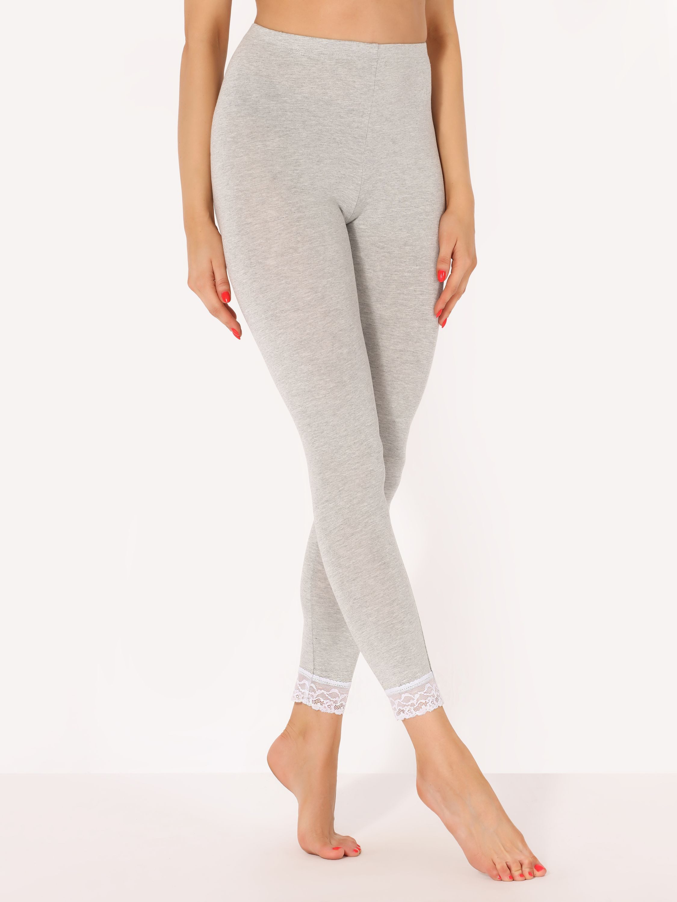 Merry Style Leggings Damen 7/8 Hose mit Spitze MS10-342 (1-tlg) aus Viskose – Bild 4 von 5