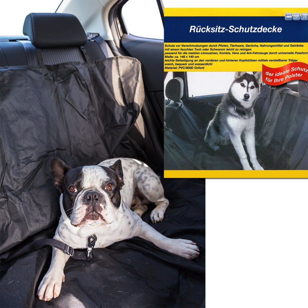 Kingsleeve Hundedecke für Auto Rücksitz Wasserdicht Kratzfest Universal  Fenster Rücksitzschutz Hunde Auto Schutzhülle Rücksitzschutz 147x137cm