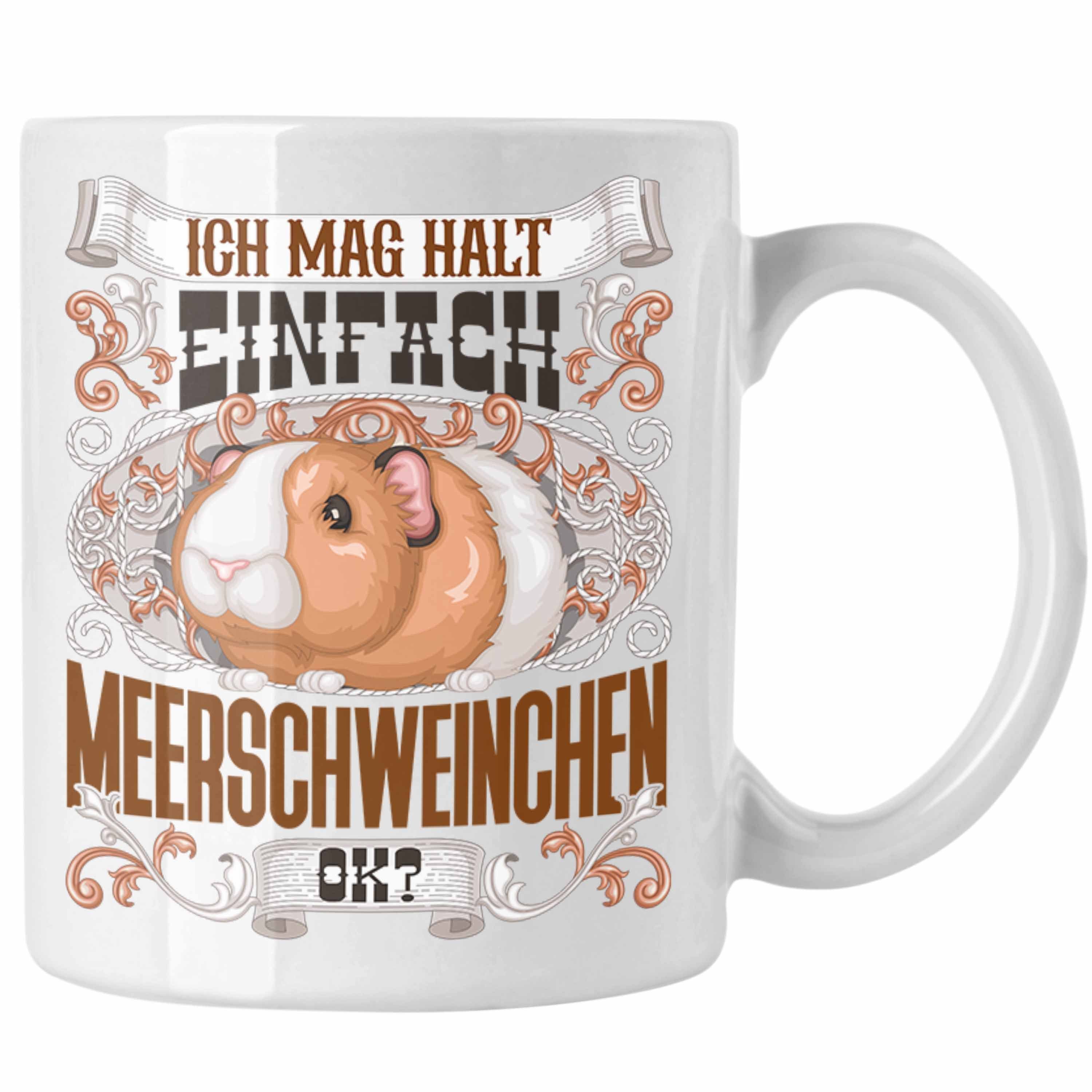 Trendation Geschenk Meerschweinchen Tasse Tasse Trendation Meerschweinchen S - Besitzer Weiss