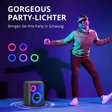 Tronsmart Halo 200 Bluetooth-Lautsprecher (18 Stunden Spielzeit, RGB-Lichter)