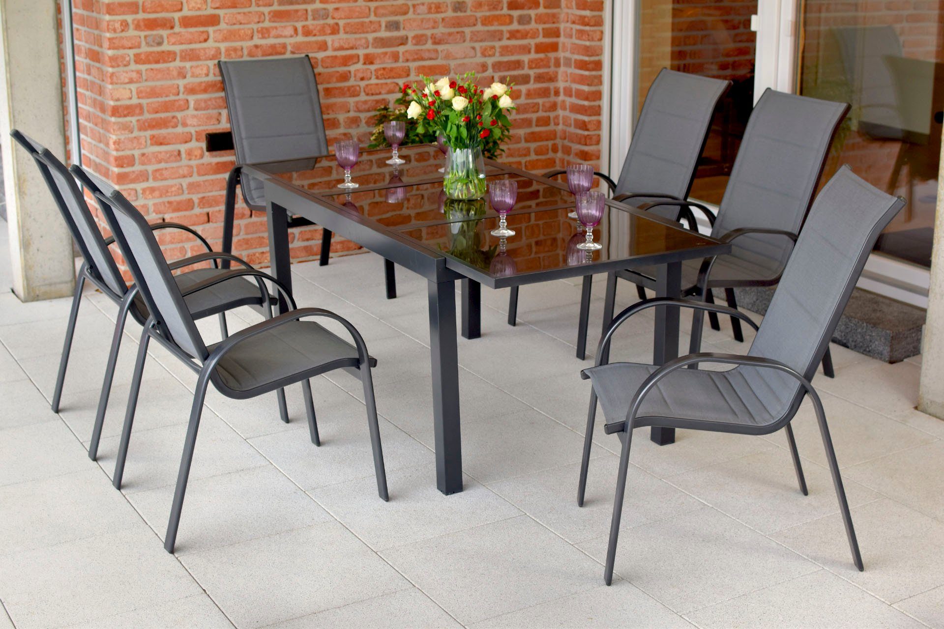 MERXX Garten-Essgruppe Amalfi, (7-tlg)