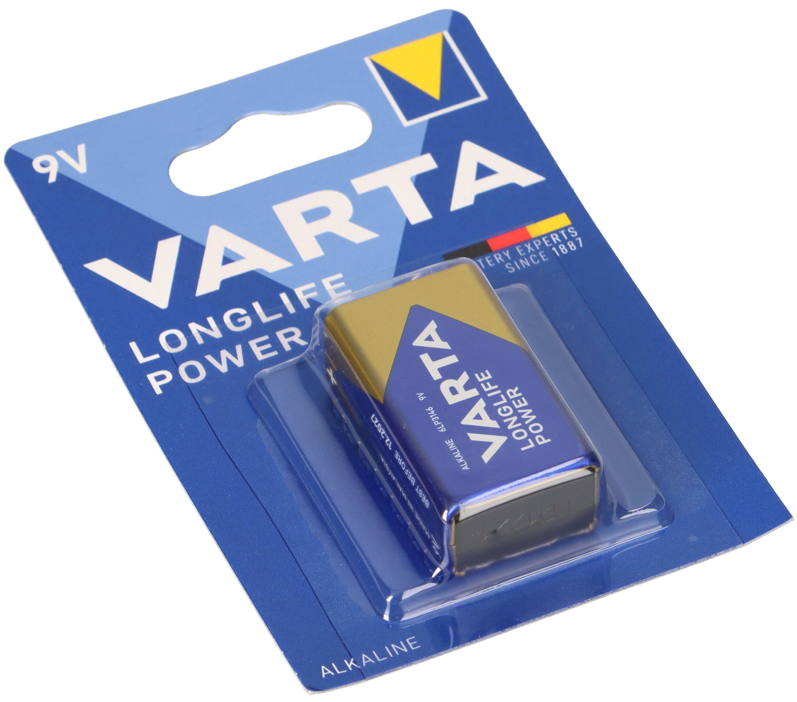 VARTA Varta 4922 Longlife 9V-Block Packung 10er Batterie Blister Power