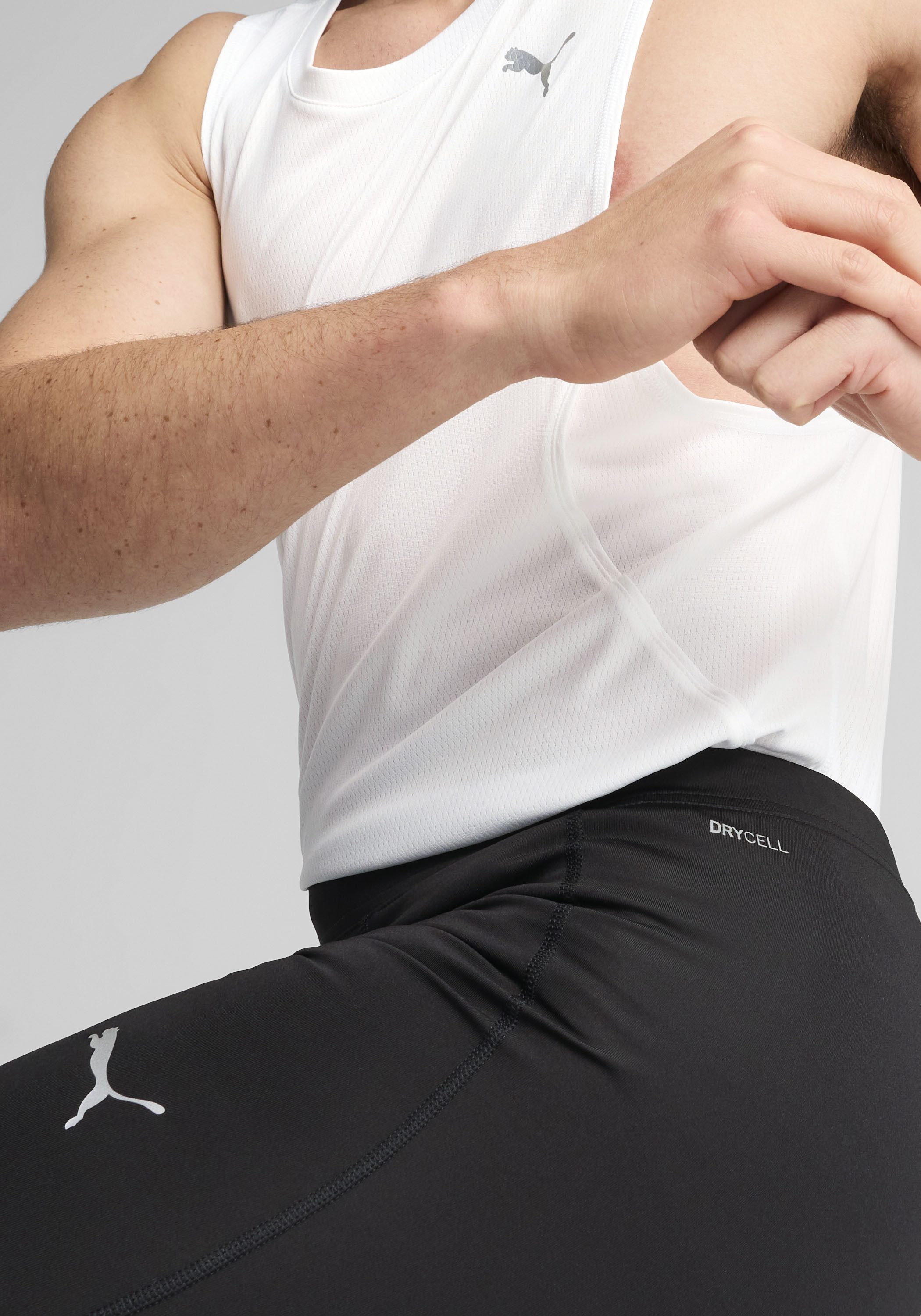 PUMA Trainingsshorts M RUN FOUNDATION 8 TIGHT SHORT mit dryCELL Technologie, atmungsaktiv, schmale Passform