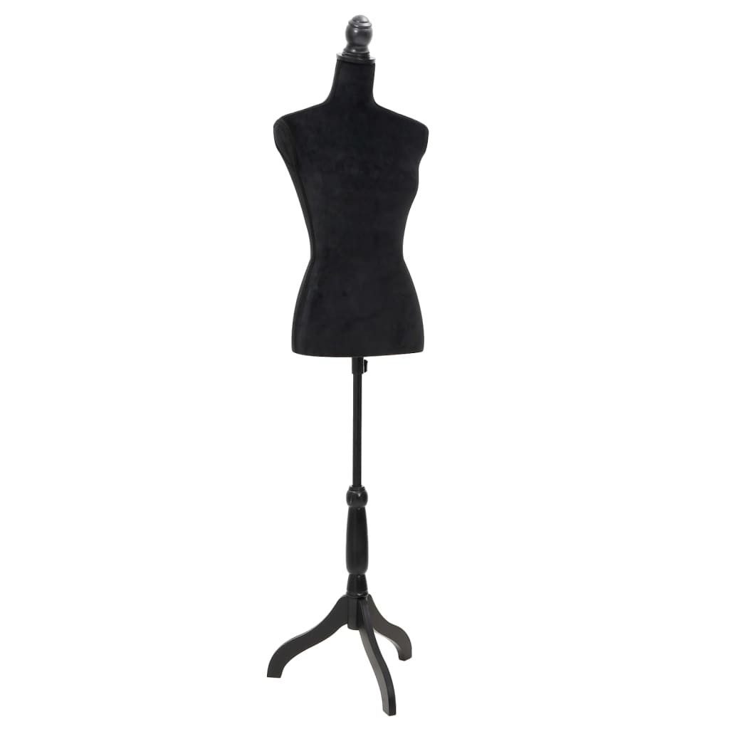 Schneiderpuppe Damenbüste Schneiderpuppe Büste Torso Angezogen Mannequin Schwarz