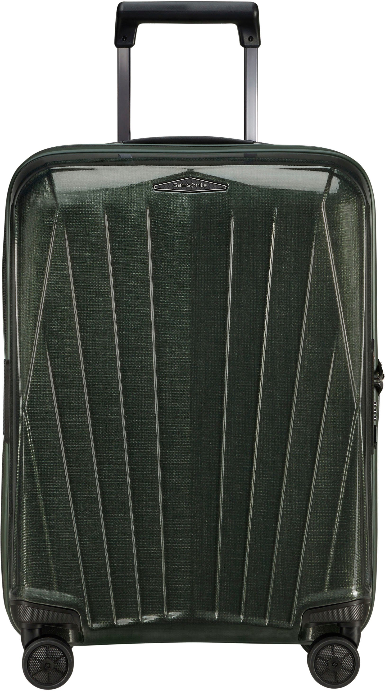 Samsonite Hartschalen-Trolley Major-Lite, climbing ivy, 55 cm, 4 Rollen, Made in Europe; mit Volumenerweiterung