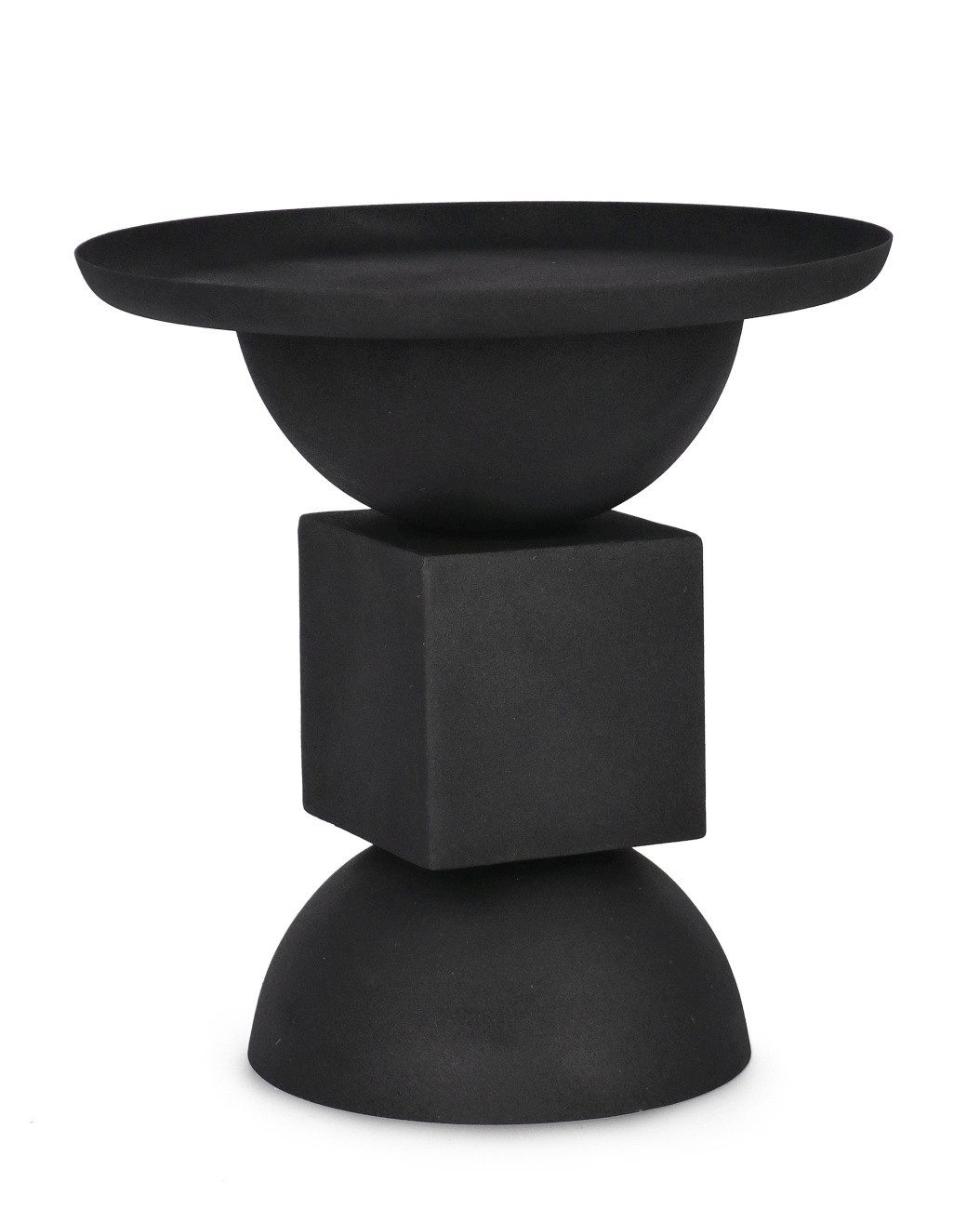 Beistelltisch Alka aus Metall, Schwarz