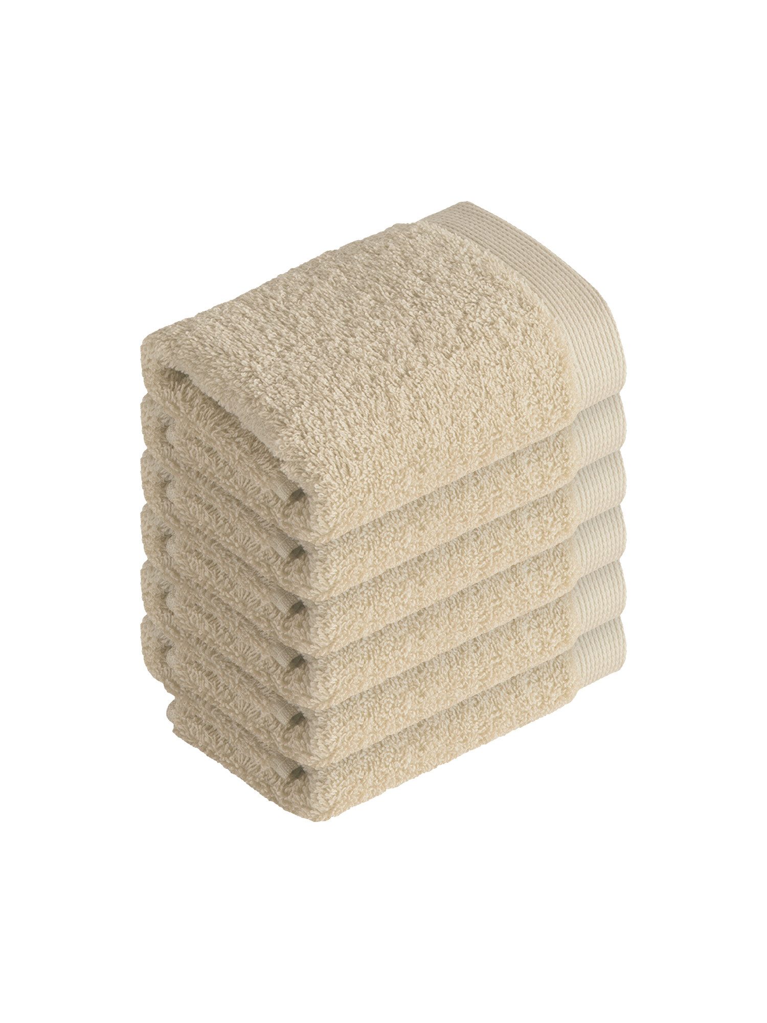 Vossen Seiftuch 6er Pack Seiftuch 30 x 30 cm High Line, Webfrottier (Spar-Set, 6-St)