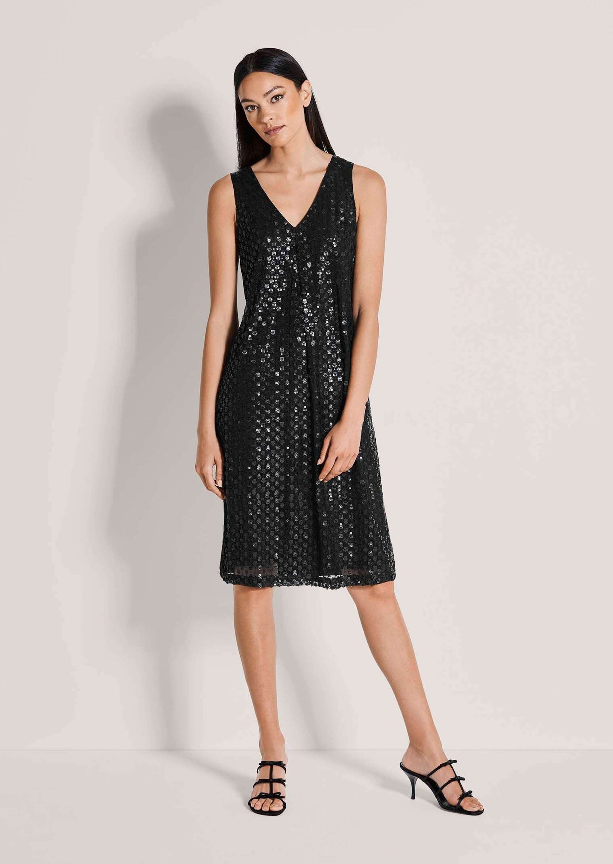 MADELEINE Midikleid Partykleid mit V-Ausschnitt Ärmelloses Sommerkleid mit günstig online kaufen