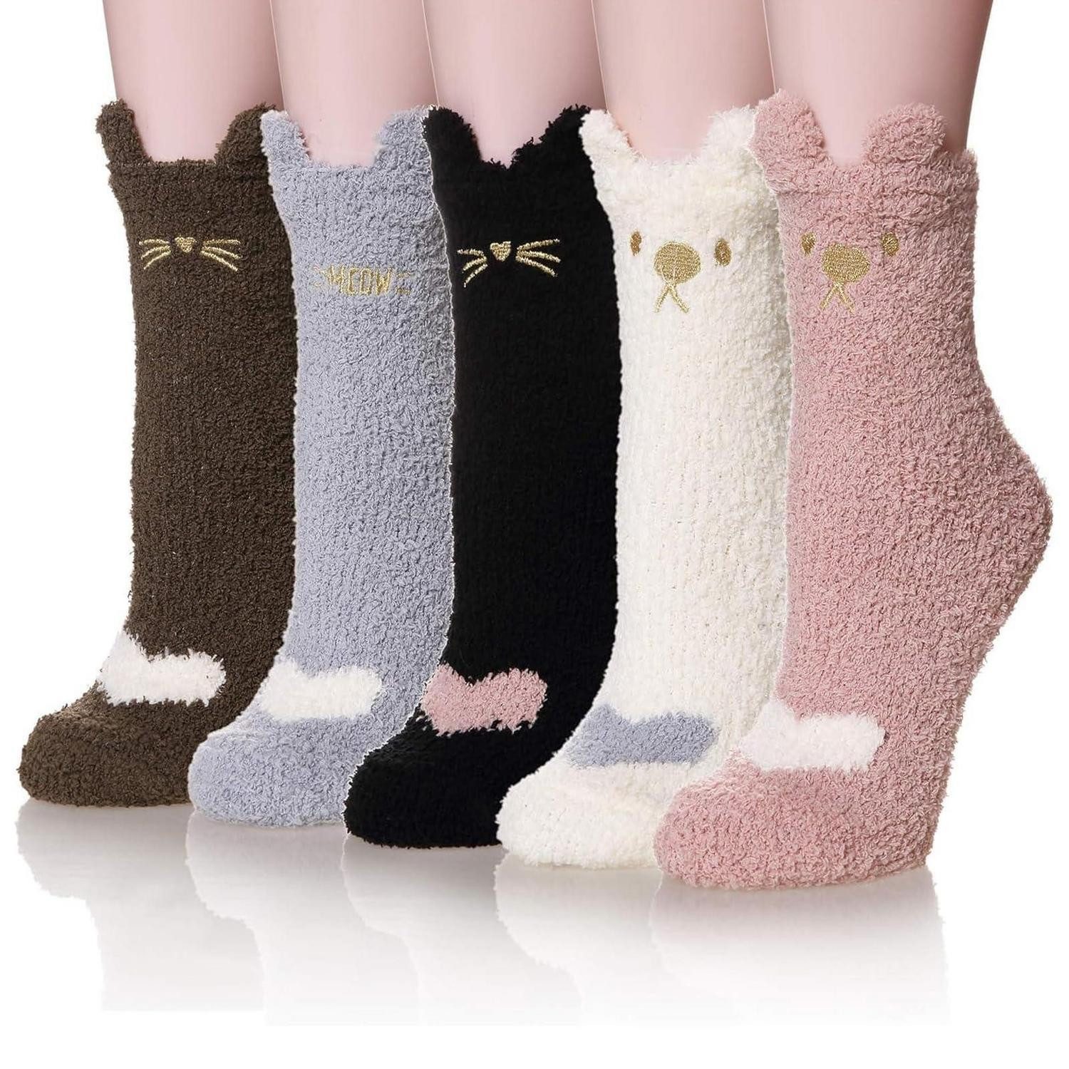 LuxusKollektion Kuschelsocken Kuschelsocken Damen 39-42 Flauschig Warm Stoppersocken