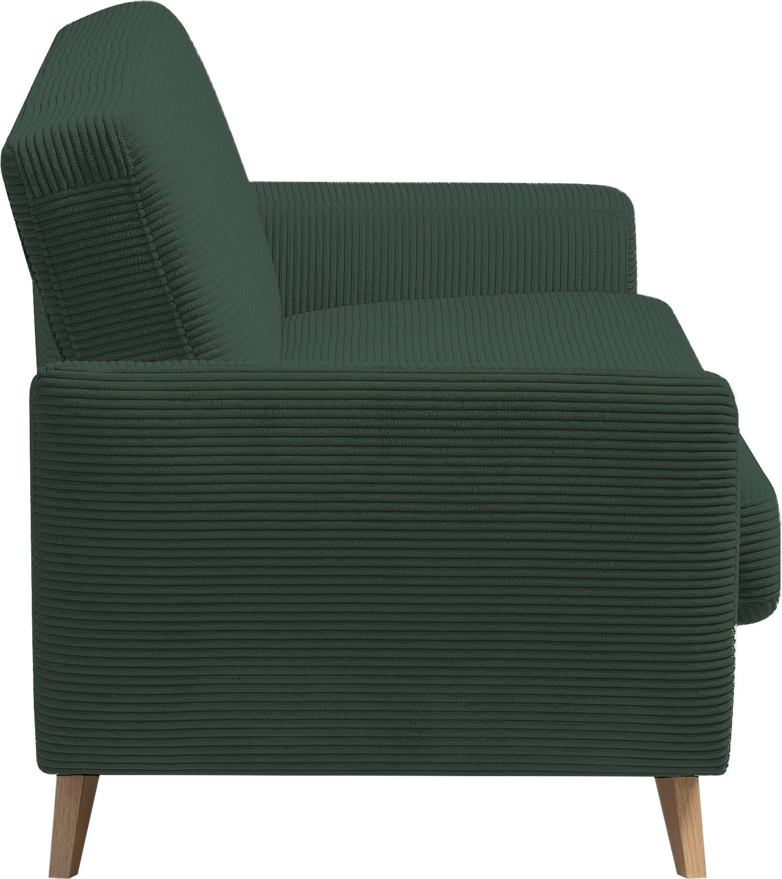 exxpo - sofa fashion 3-Sitzer Bettkasten und Inklusive pine Samso, Bettfunktion