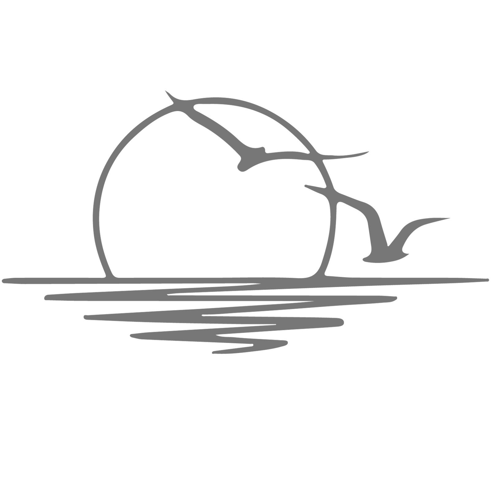 Jumpeak Wanddekoobjekt Sonne und Möwe Metall günstig online kaufen