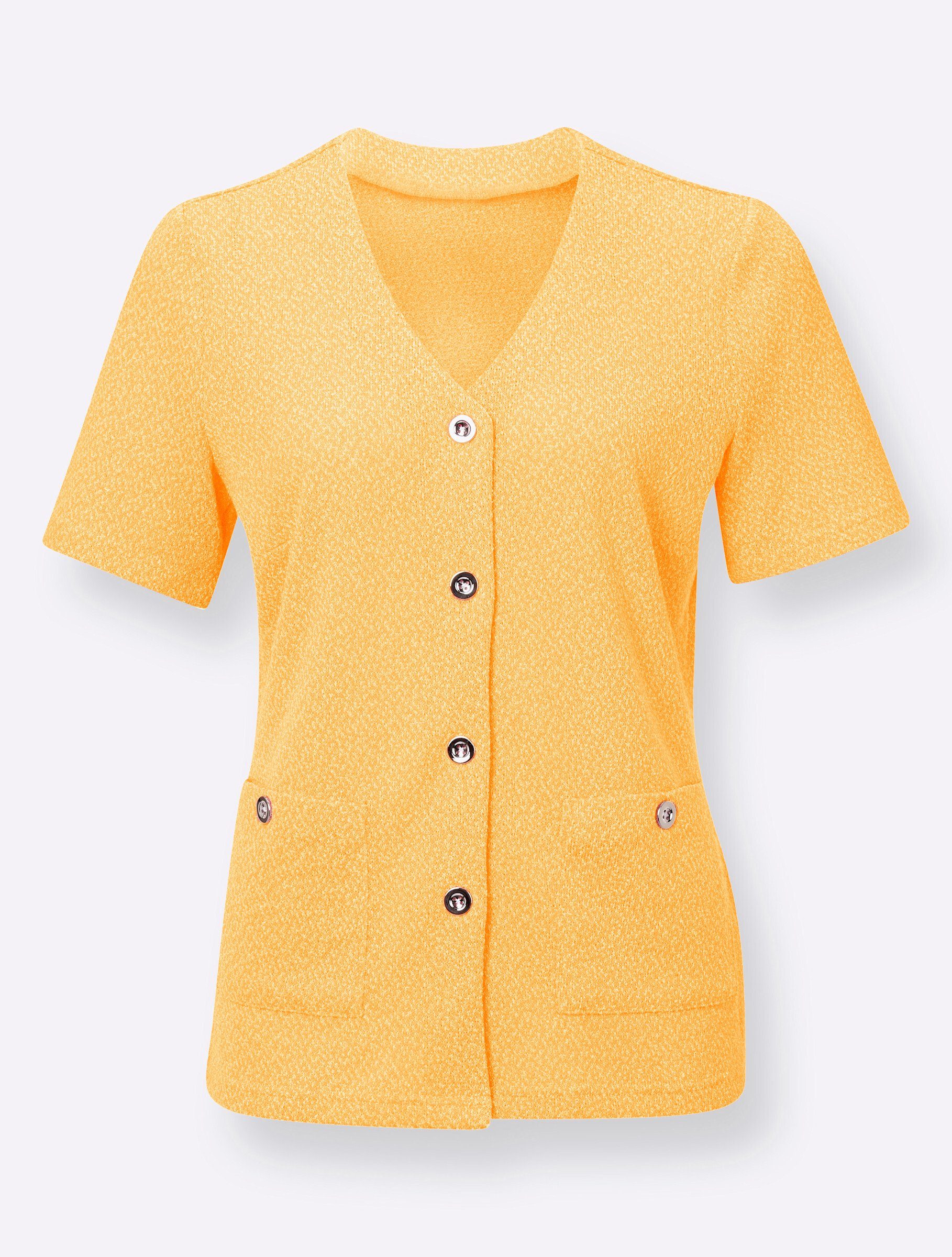 WITT gelb-meliert Shirtjacke WEIDEN