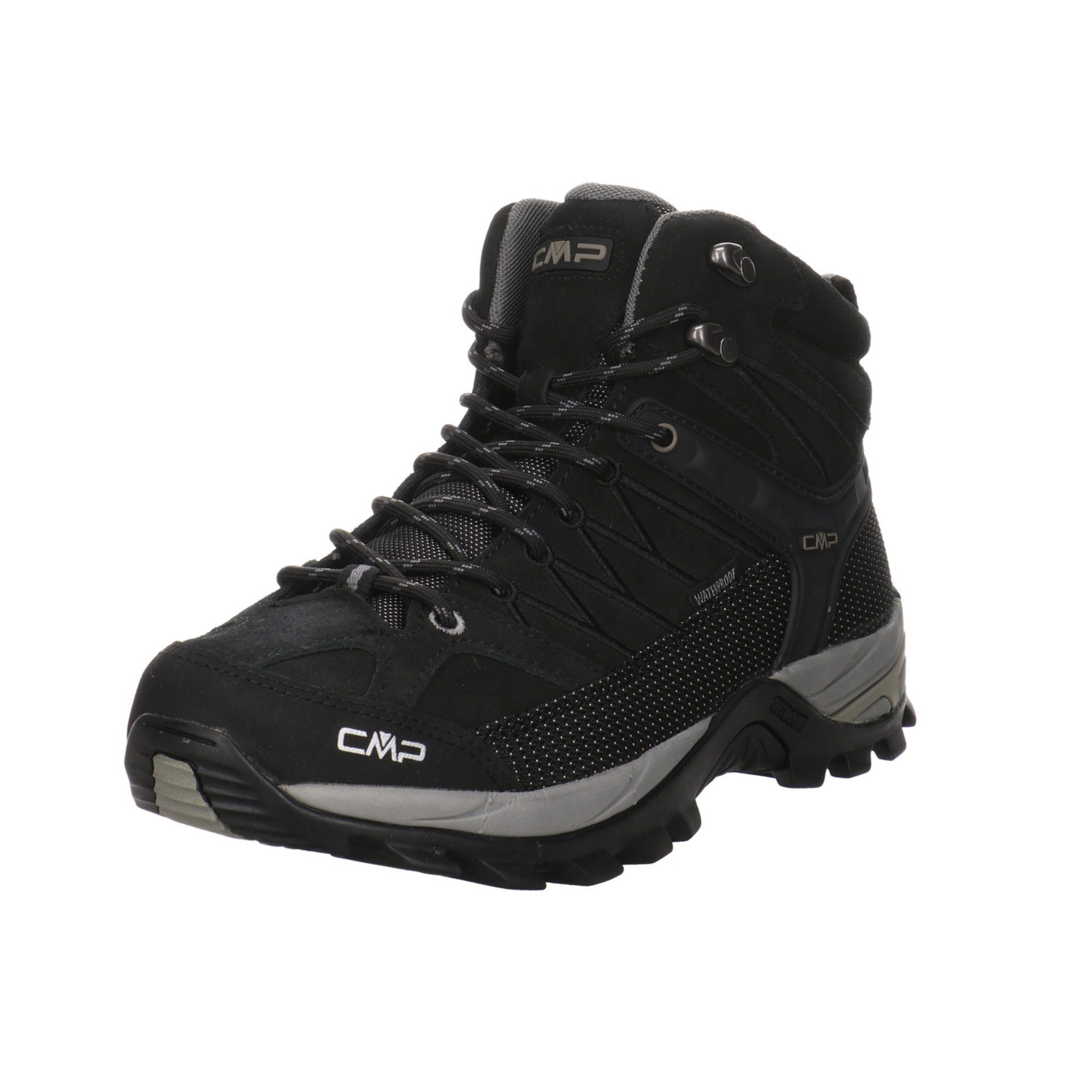 CMP Herren Outdoor Schuhe Rigel Mid Outdoorschuh Outdoorschuh Leder-/Textilkombination NERO-GREY