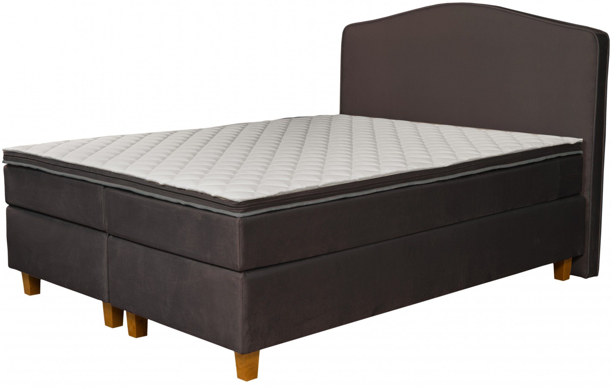 INOSIGN Boxspringbett Jalma, Füße aus massiver Birke ; Inkl. Topper